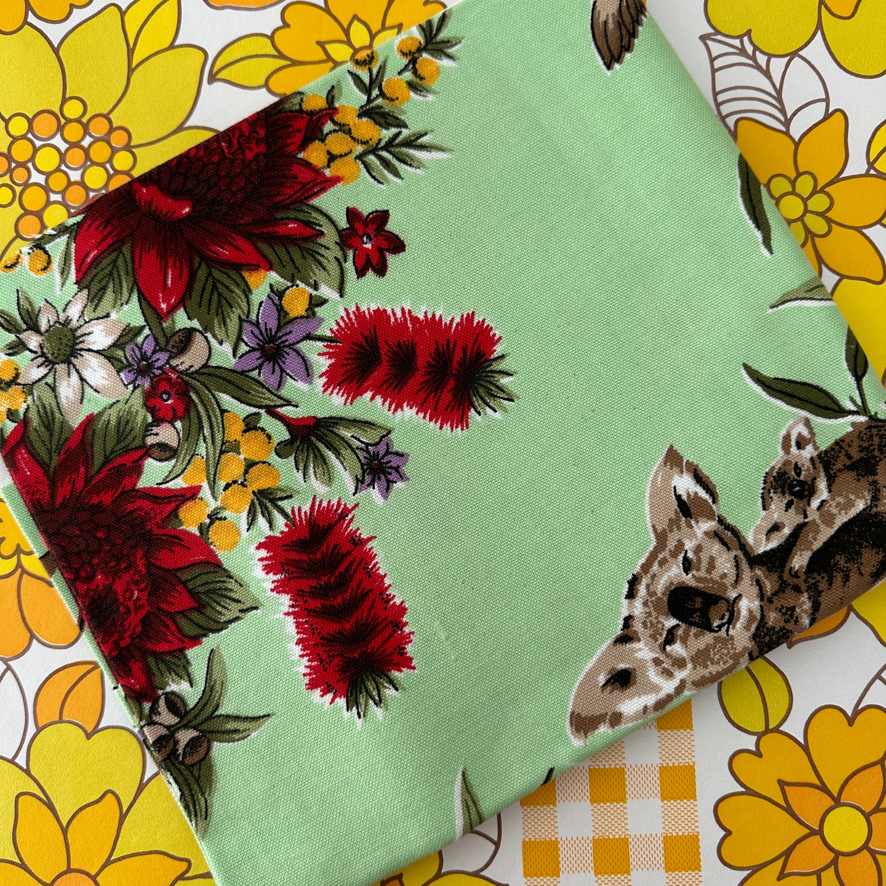 Sweet Souvenir Vintage Cotton Table Cloth