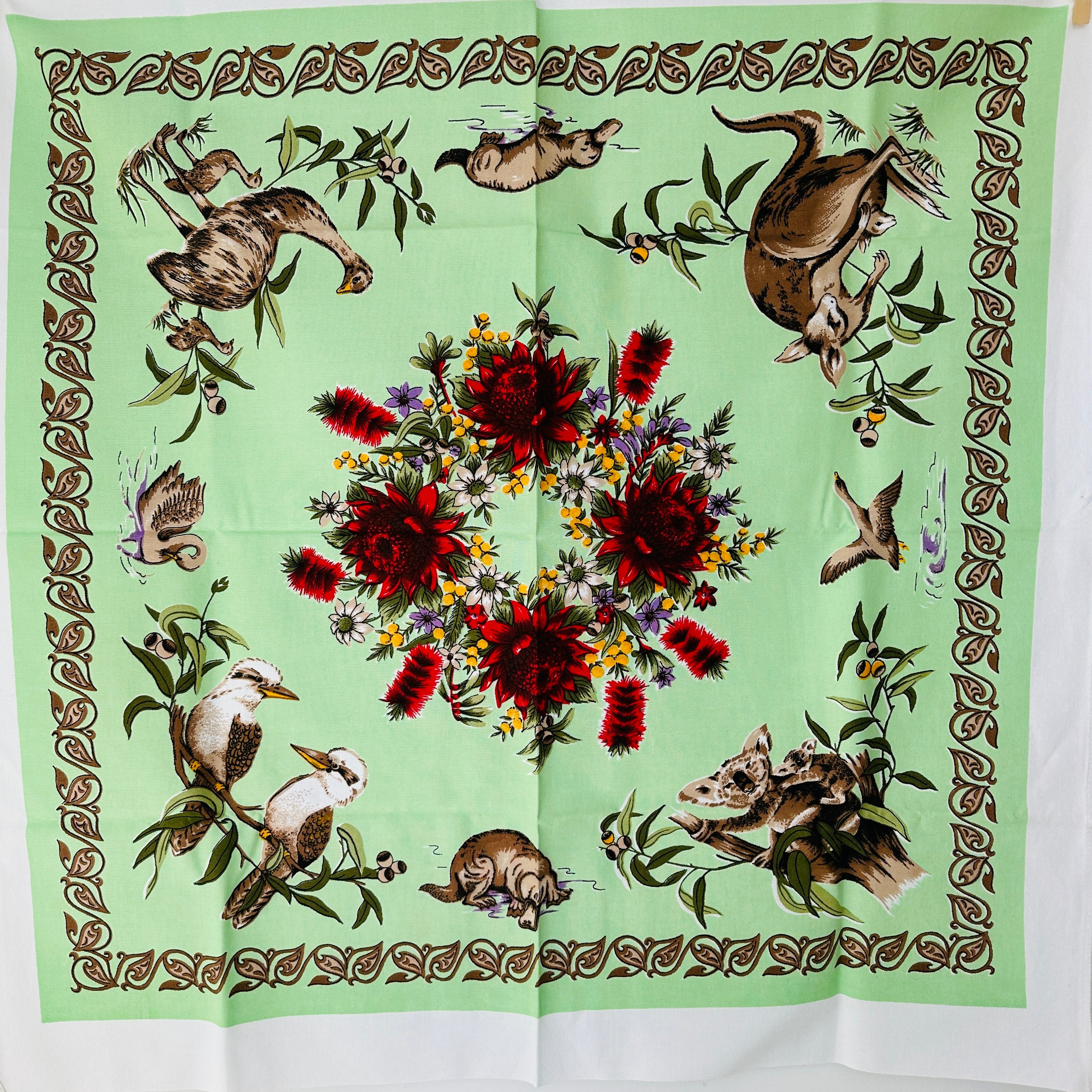 Sweet Souvenir Vintage Cotton Table Cloth