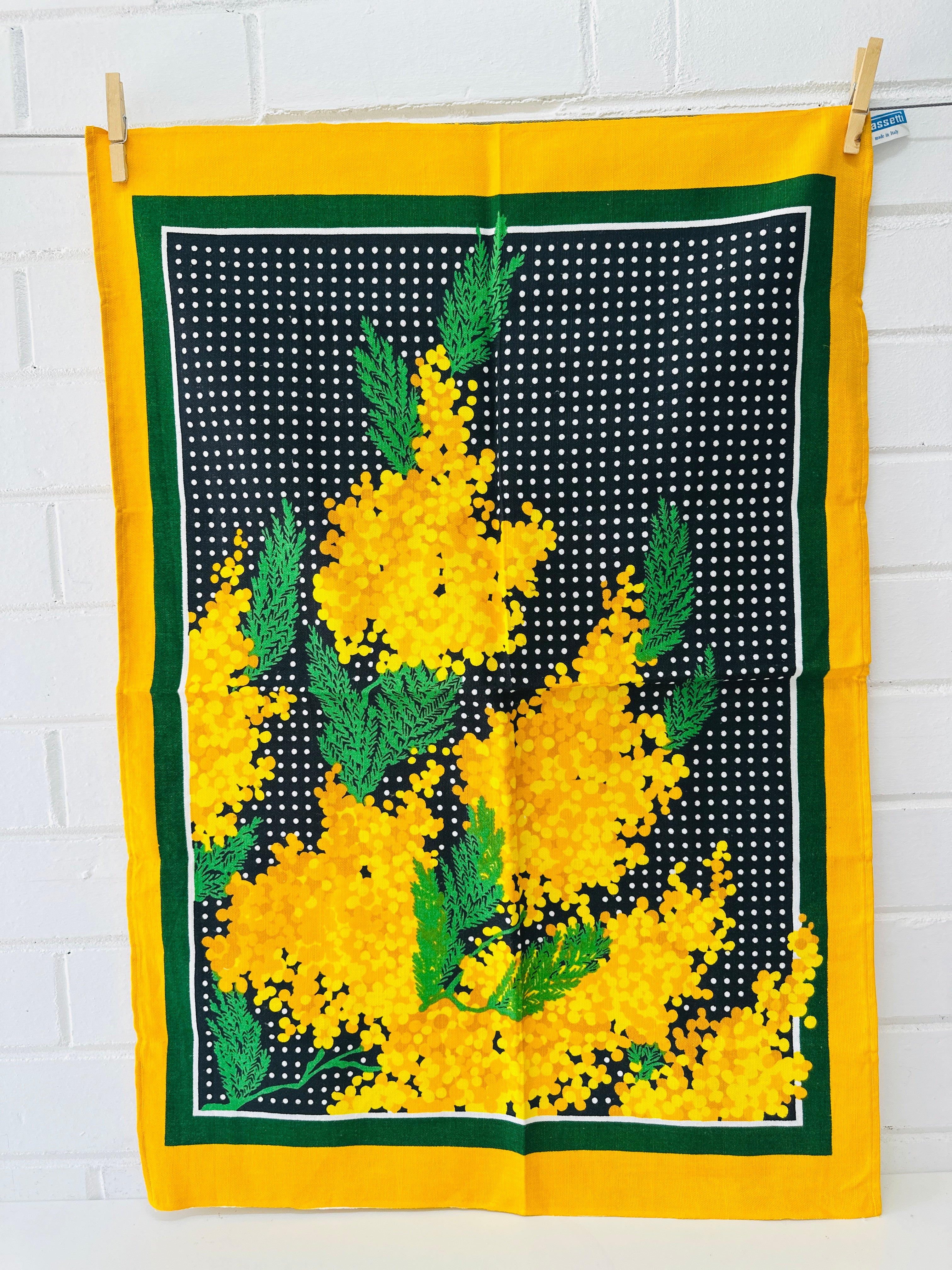 BASSETTI Floral Tea Towel ITALY