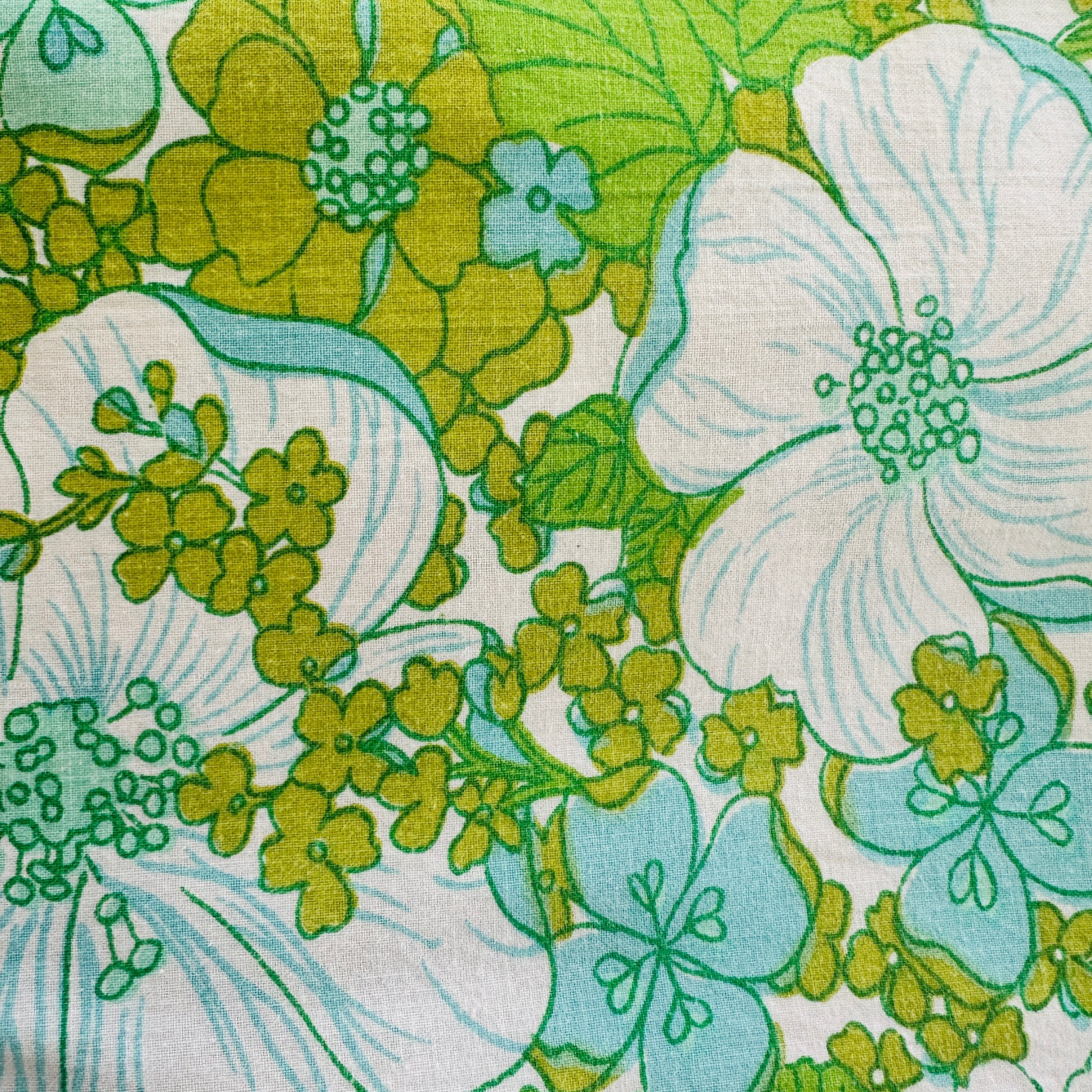 240cms Vintage Cotton Sheet Flat Fabric # 2