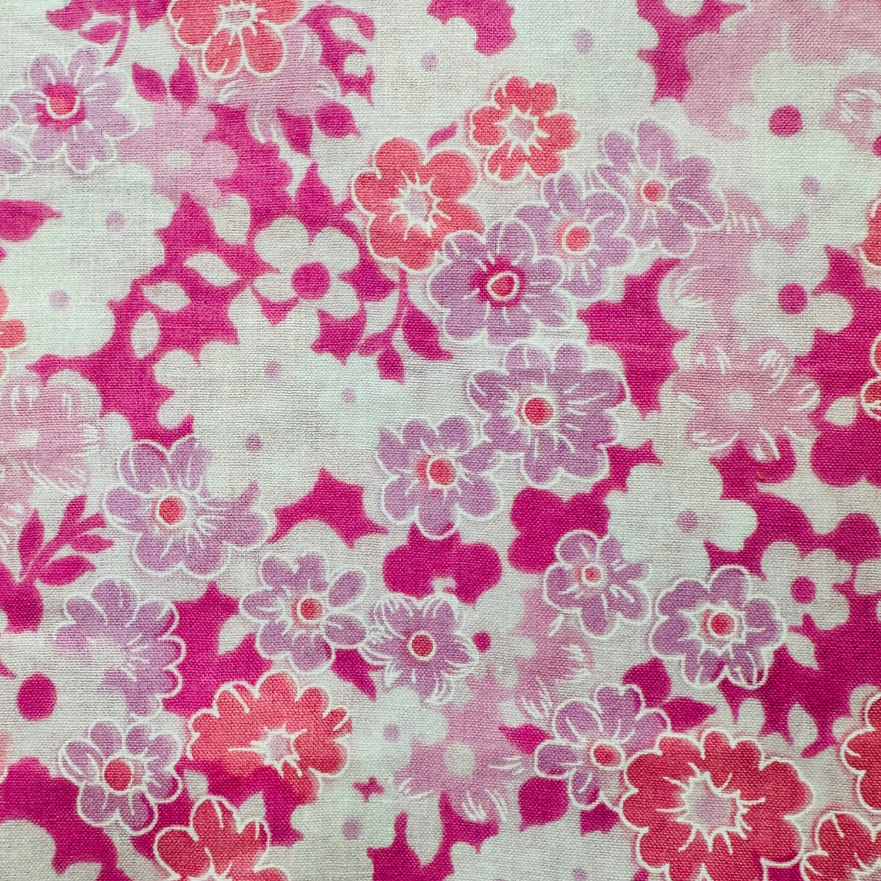 185cms Pink Miniature Floral Fabric