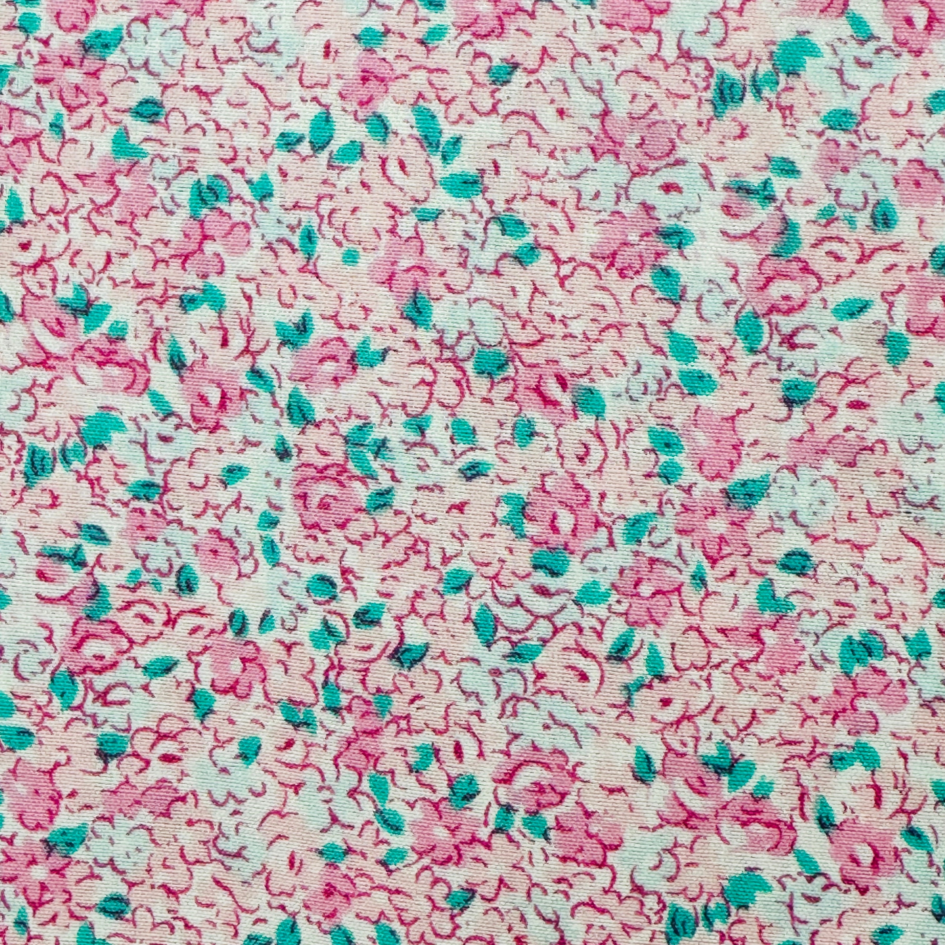180cms Pink Miniature Floral Fabric