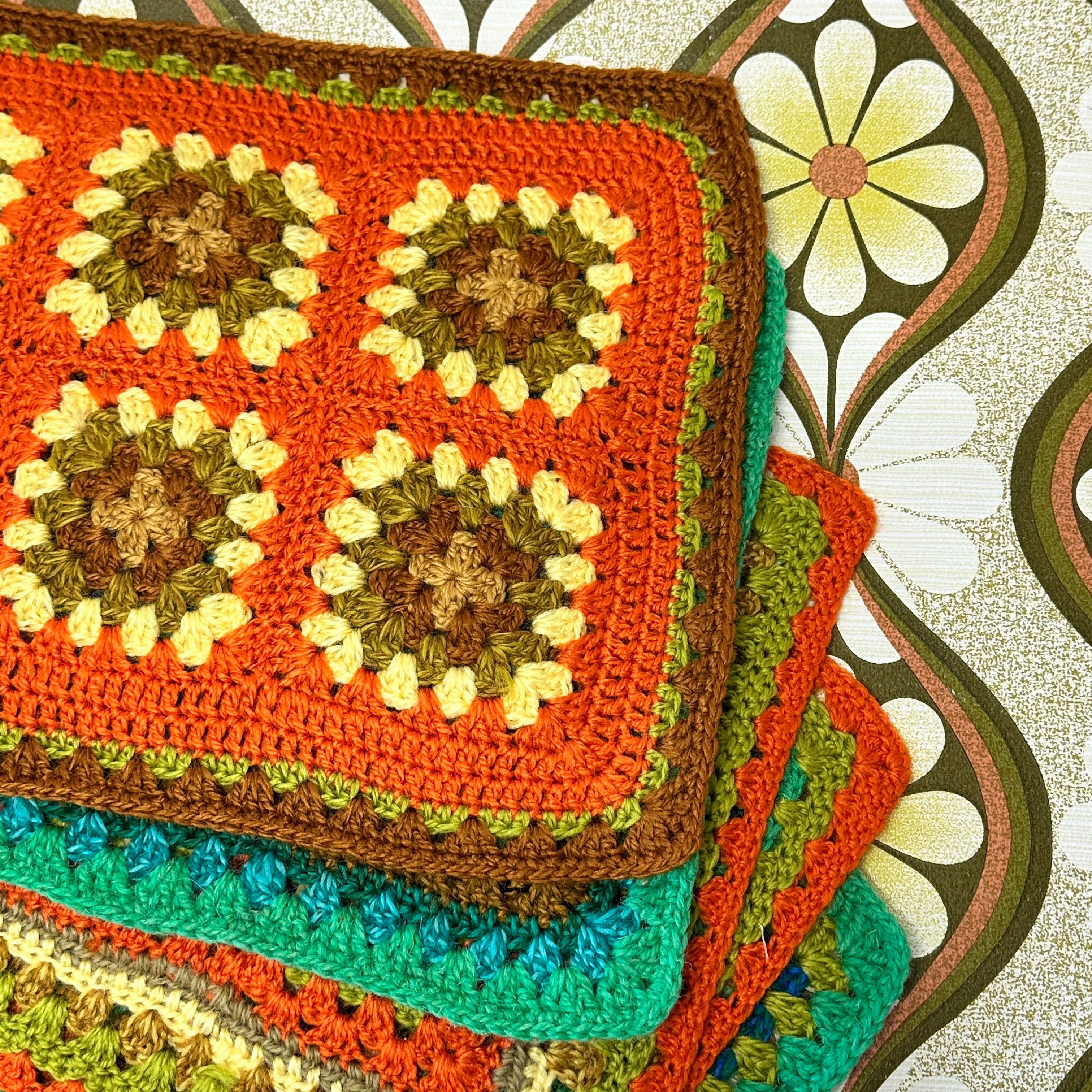 A Set of Handmade Crochet Placemats