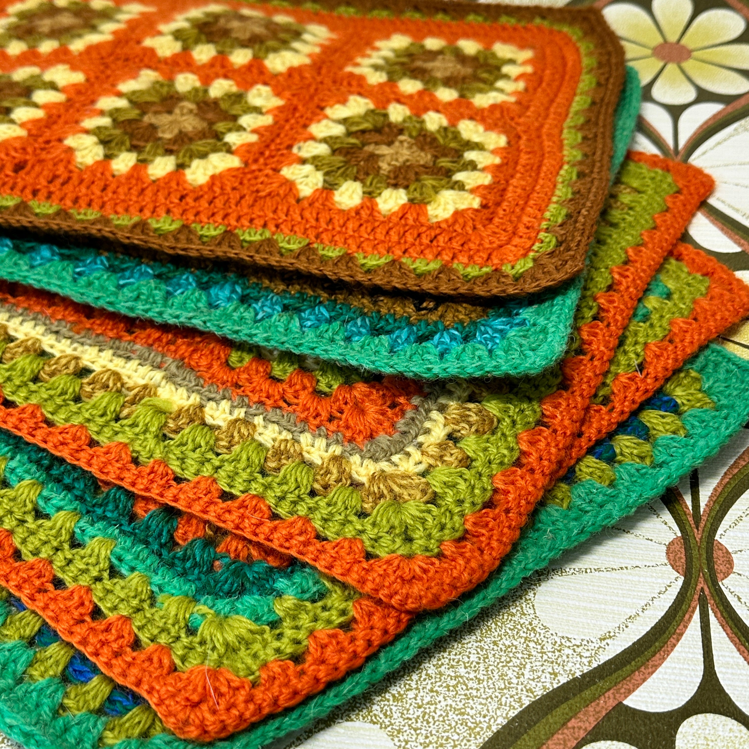 A Set of Handmade Crochet Placemats