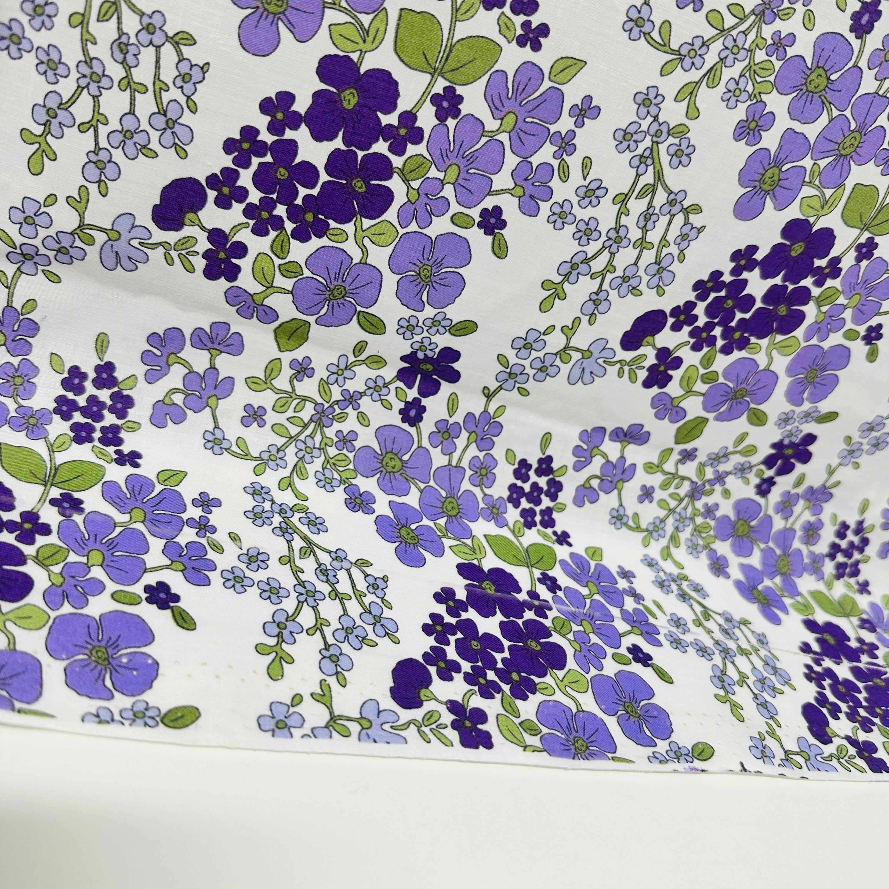 115cms Sweet Purple Floral Cotton Fabric