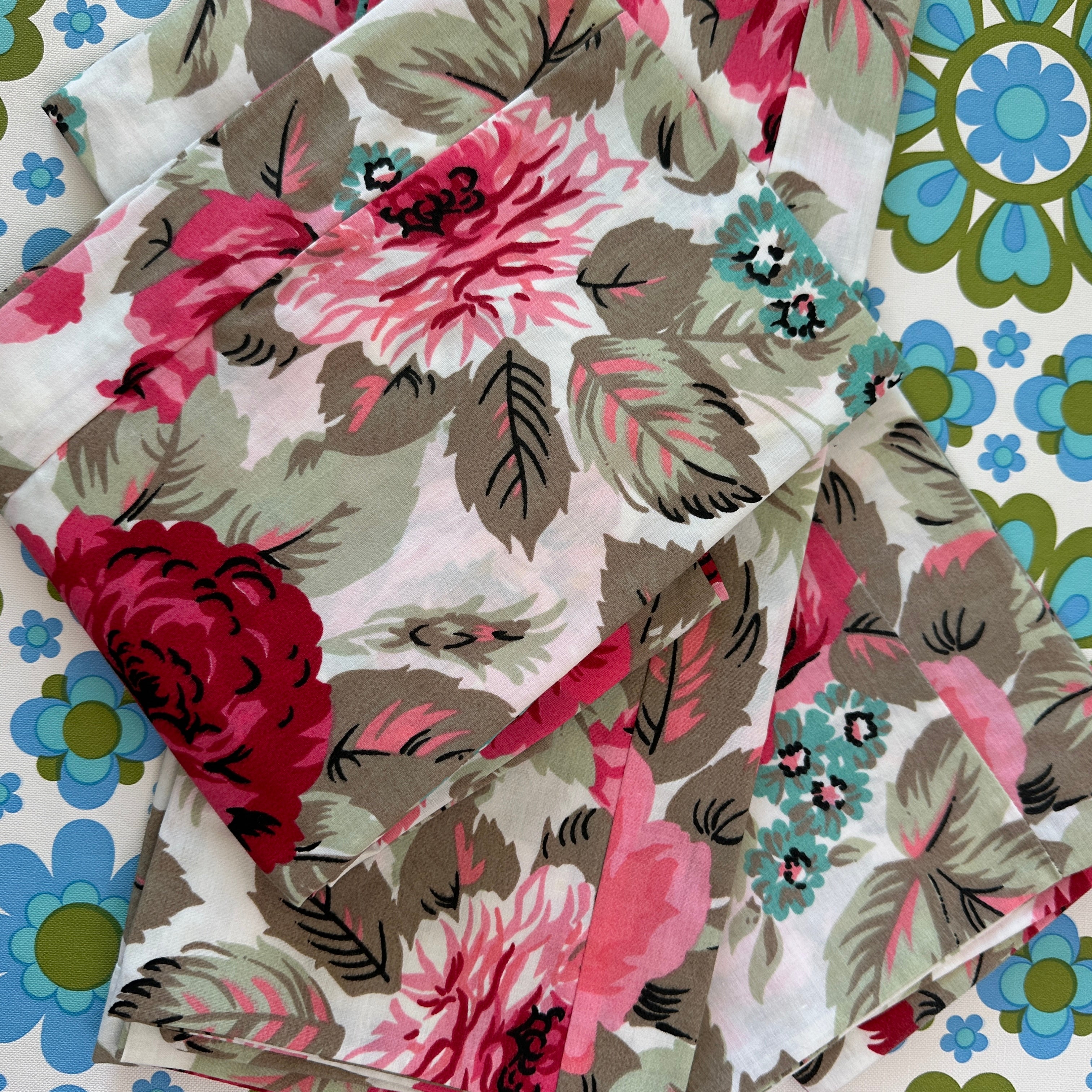 Several Vintage Cotton Pillow Cases