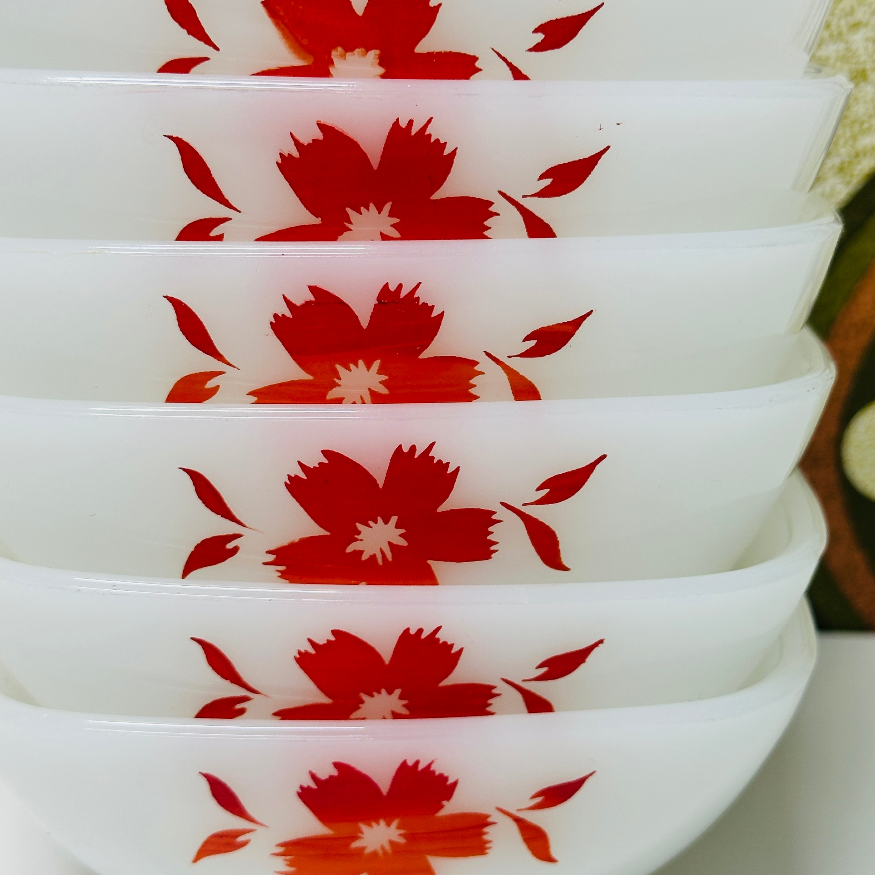 Vintage PYREX As NEW Cape Tulip SIX