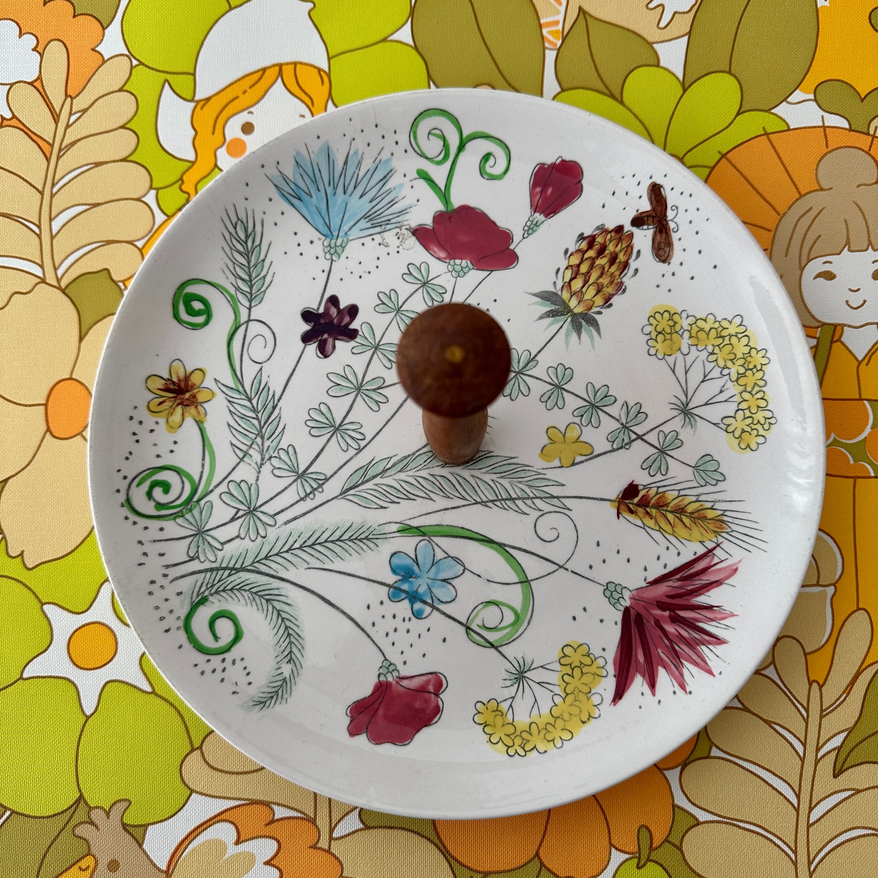 Vintage Floral Cake Tray SWEET