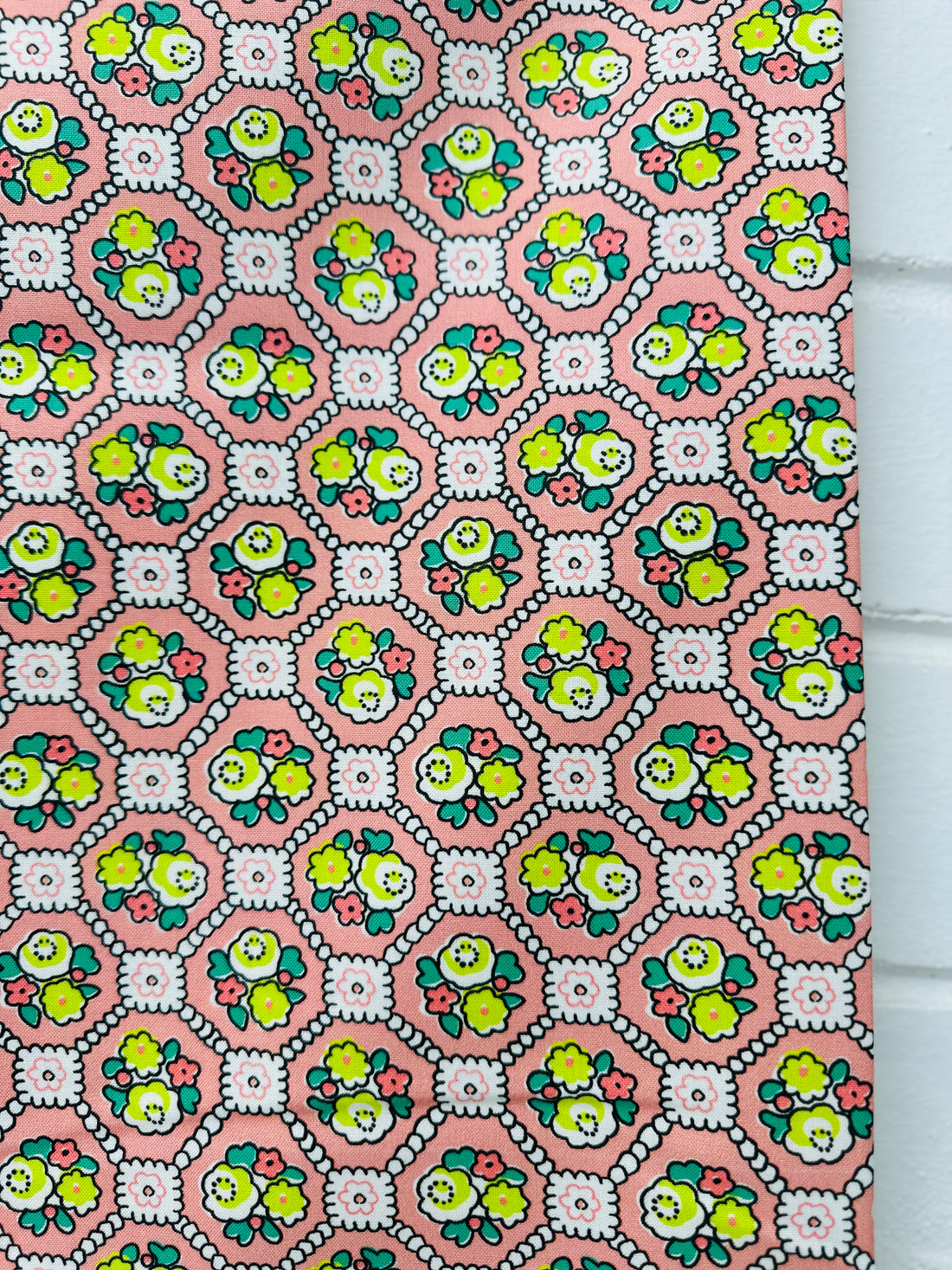 QUILTING All Cotton Pretty Pinks Fabric Feed Sack