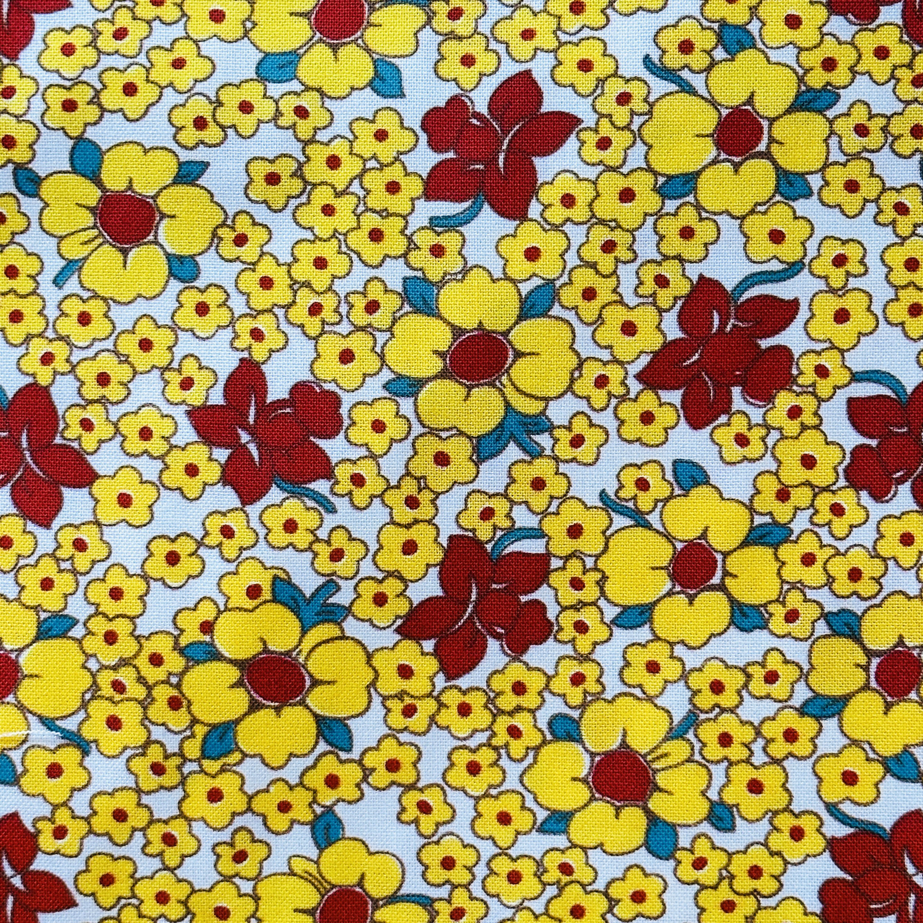 110cms QUILTING All Cotton Pretty Bright Yellow Fabric Feed Sack