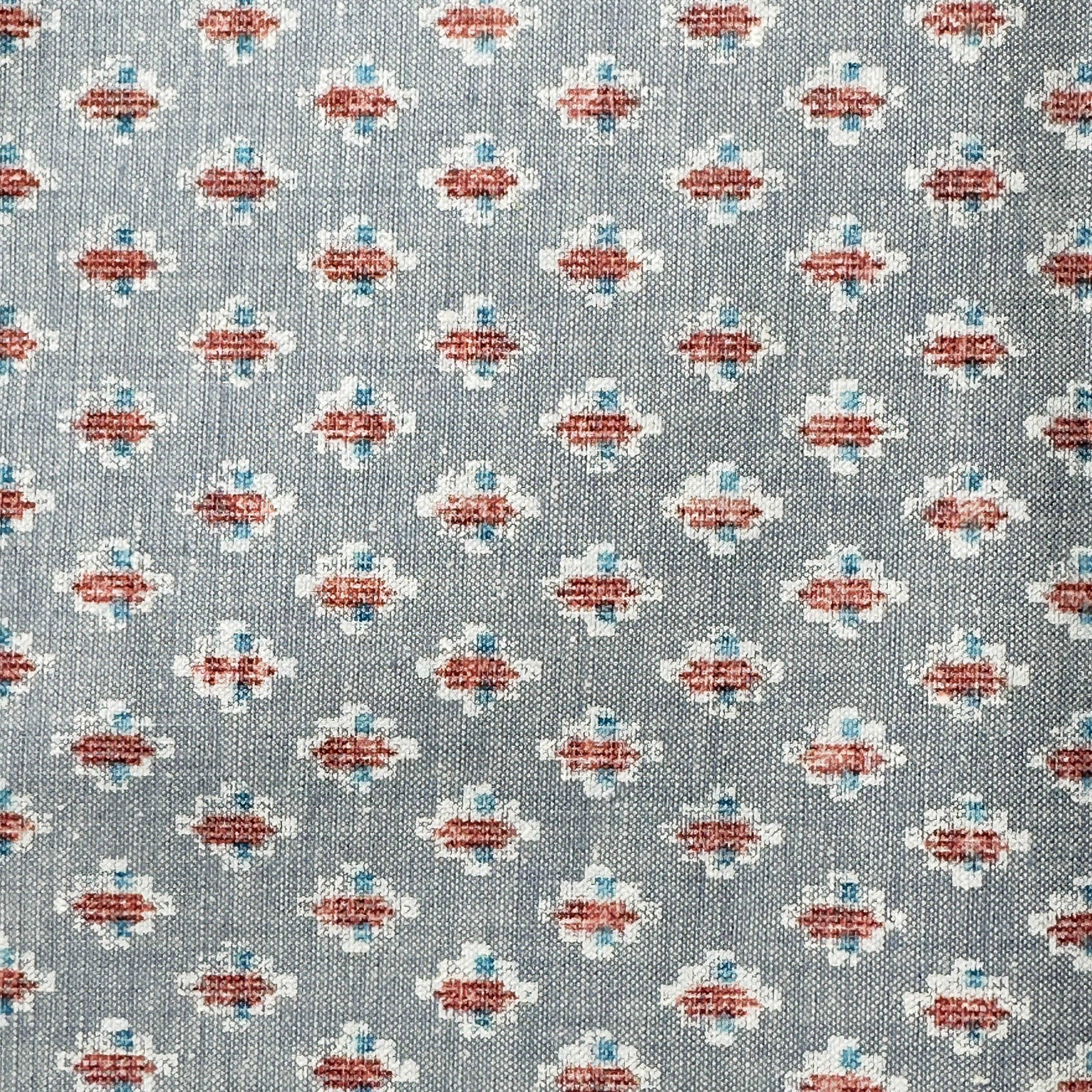 110cms Light Blue Denim Like Abstract Fabric Cotton