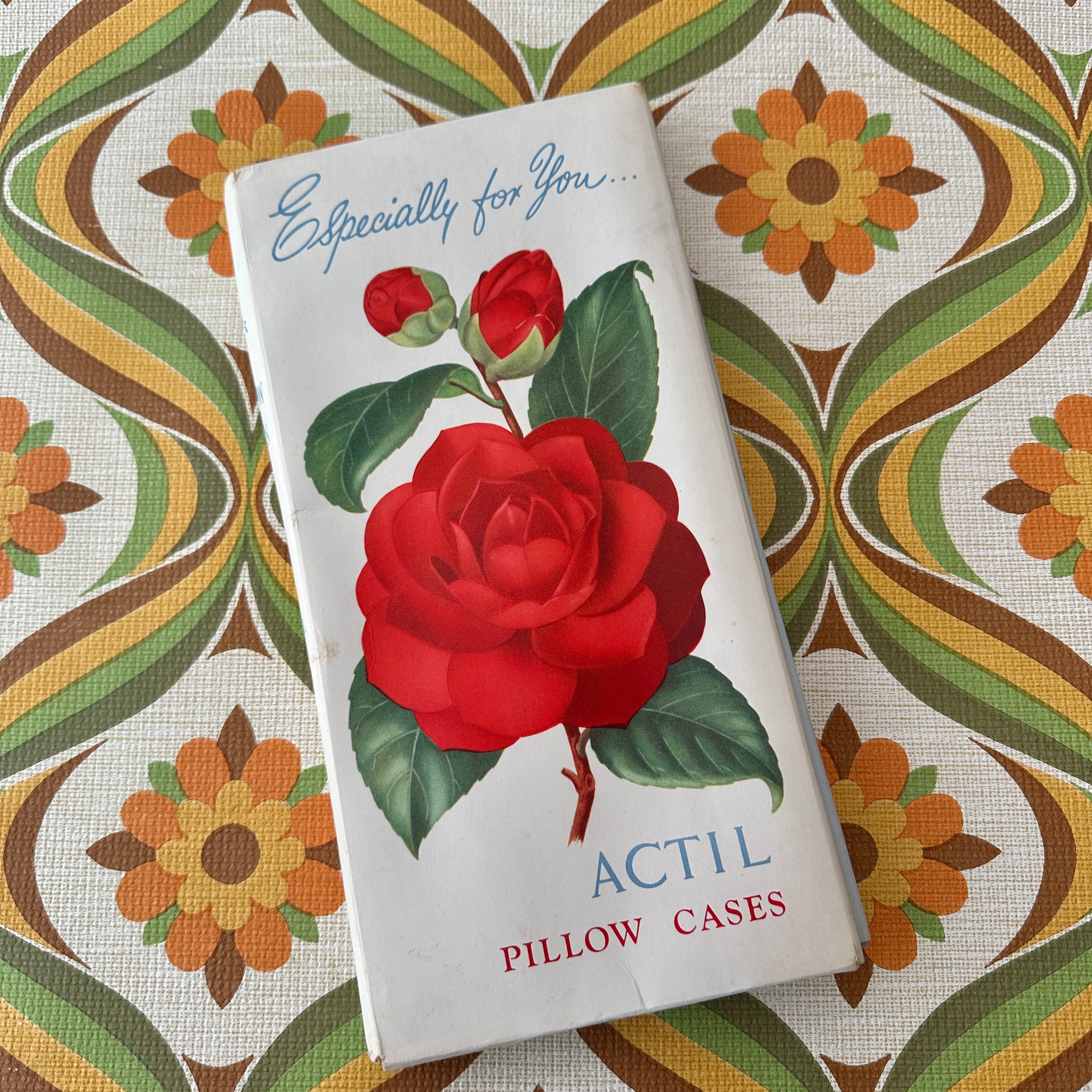 ACTIL Pillow Cases Pair VINTAGE