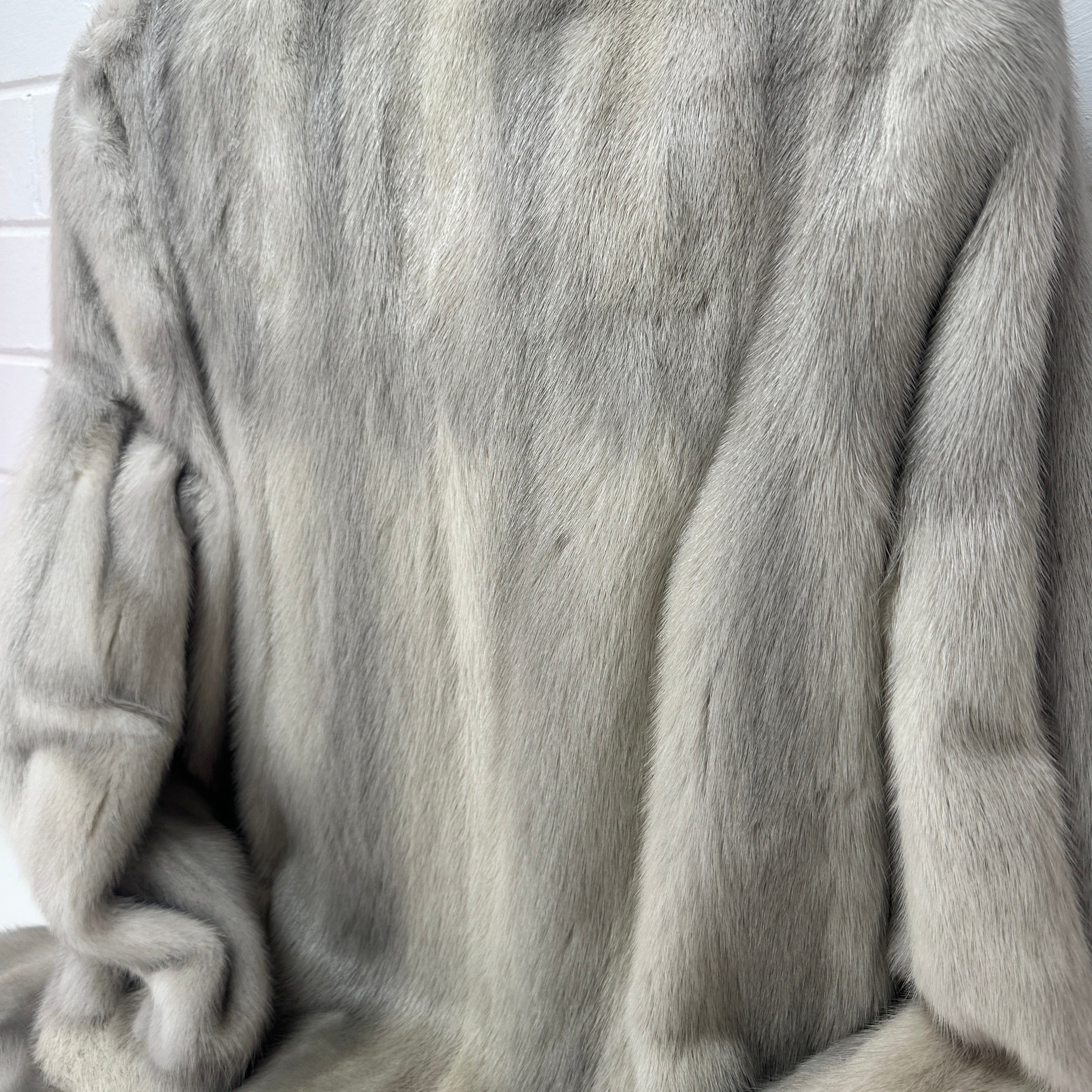 Stunning Vintage Grey Fur Coat AMAZING