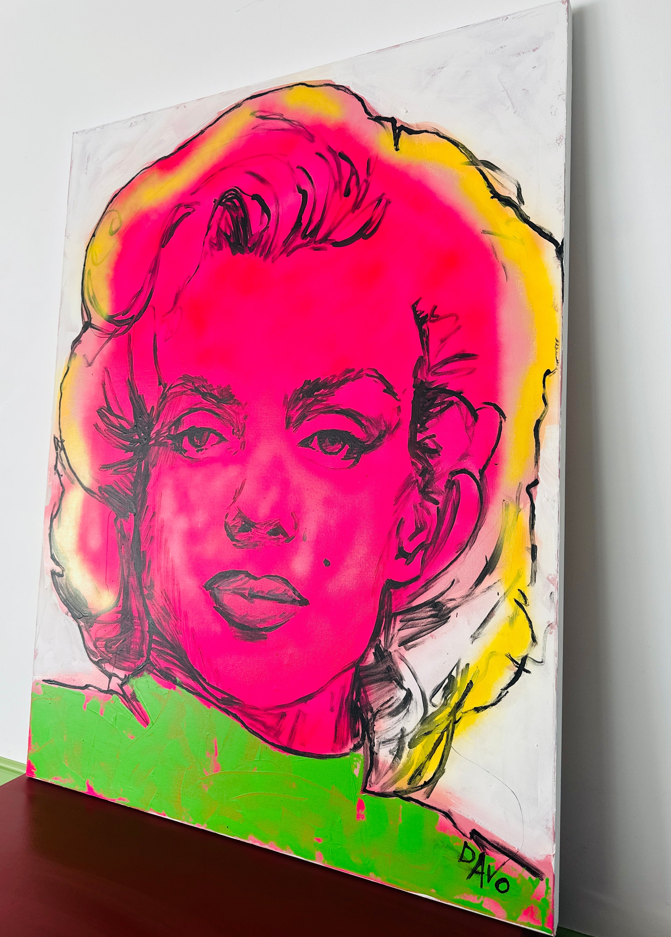 WILD One of a KIND Marilyn Monroe Painting ORIGINAL Canvas