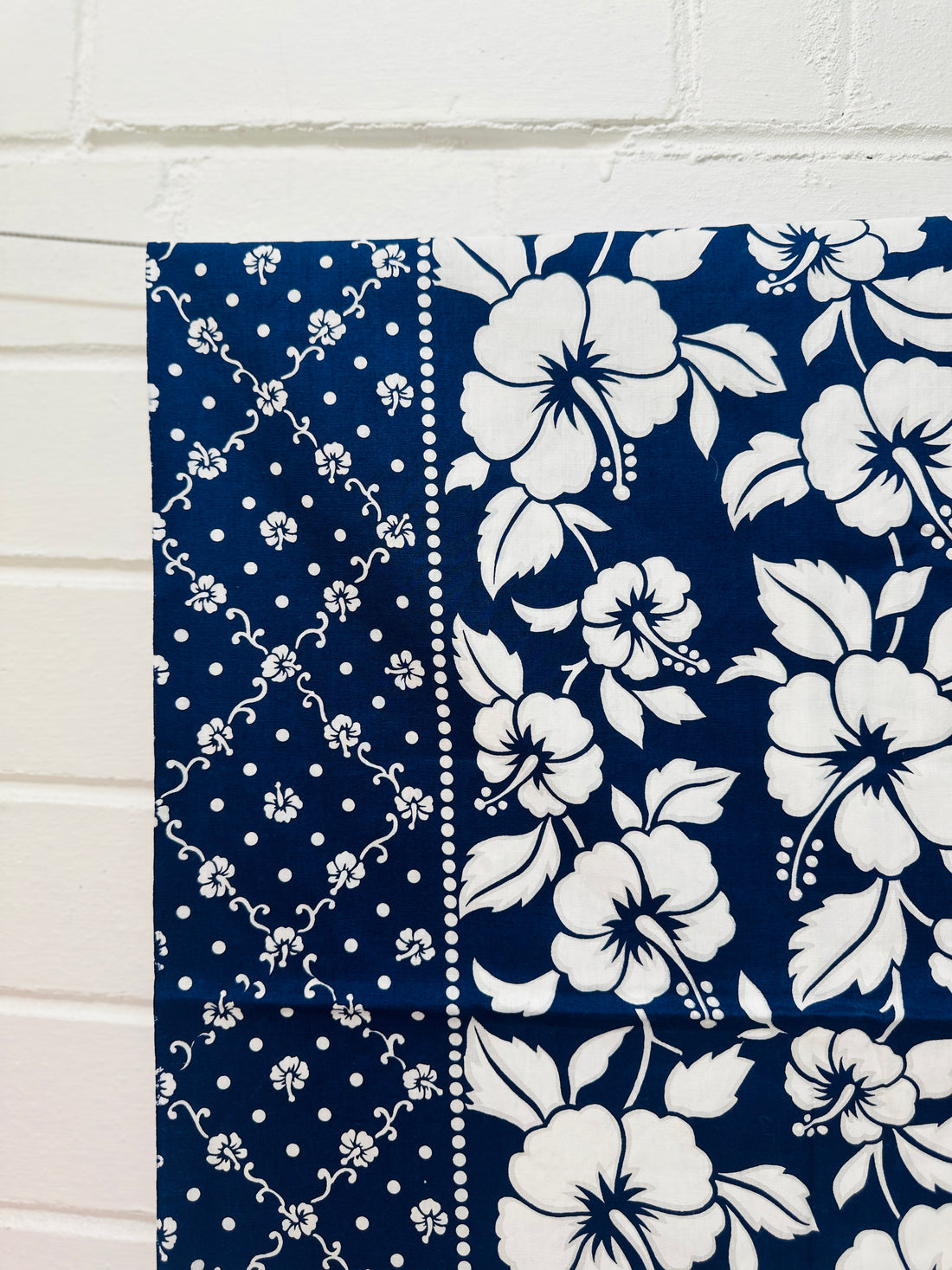 220cms Blue & White Floral Dress Fabric