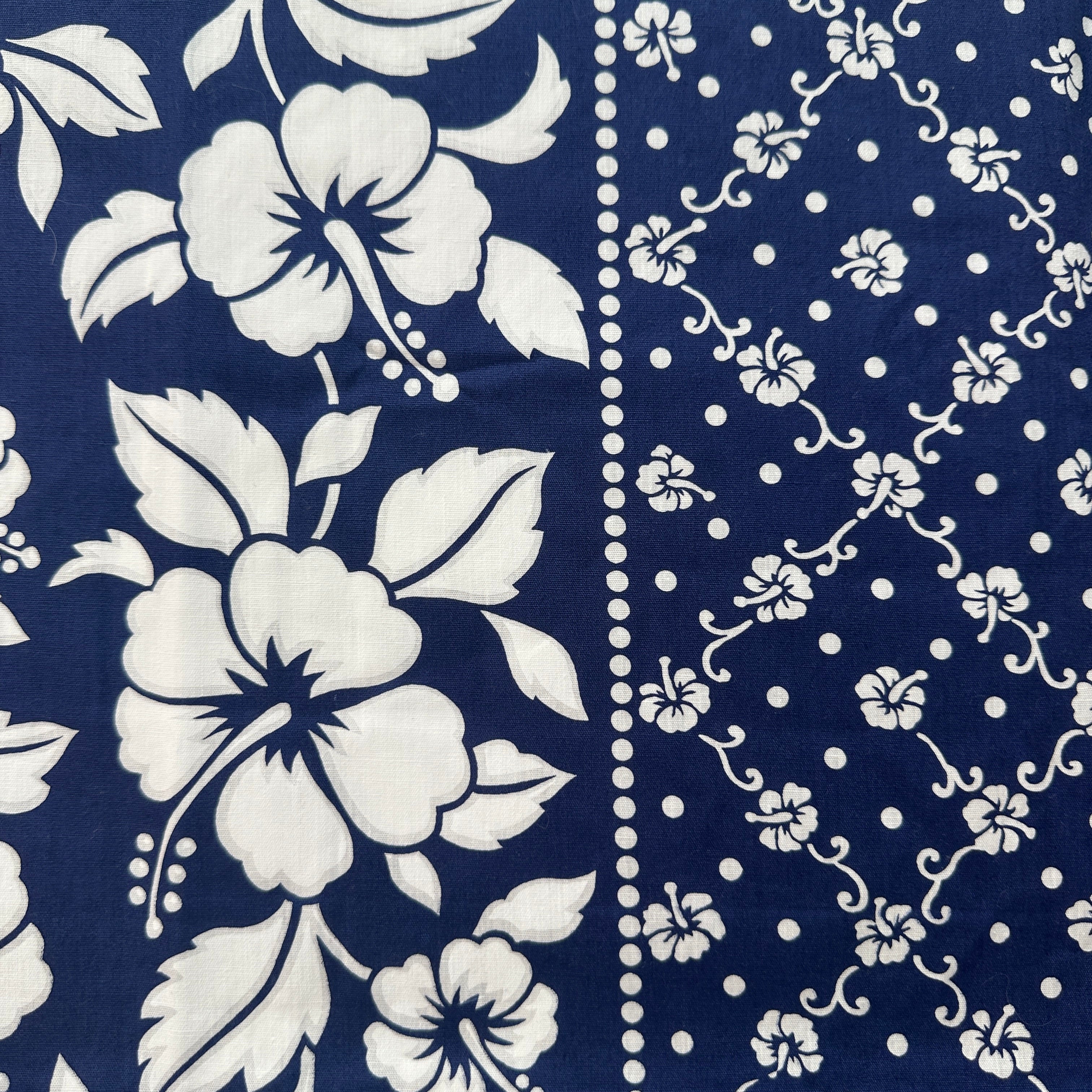 220cms Blue & White Floral Dress Fabric