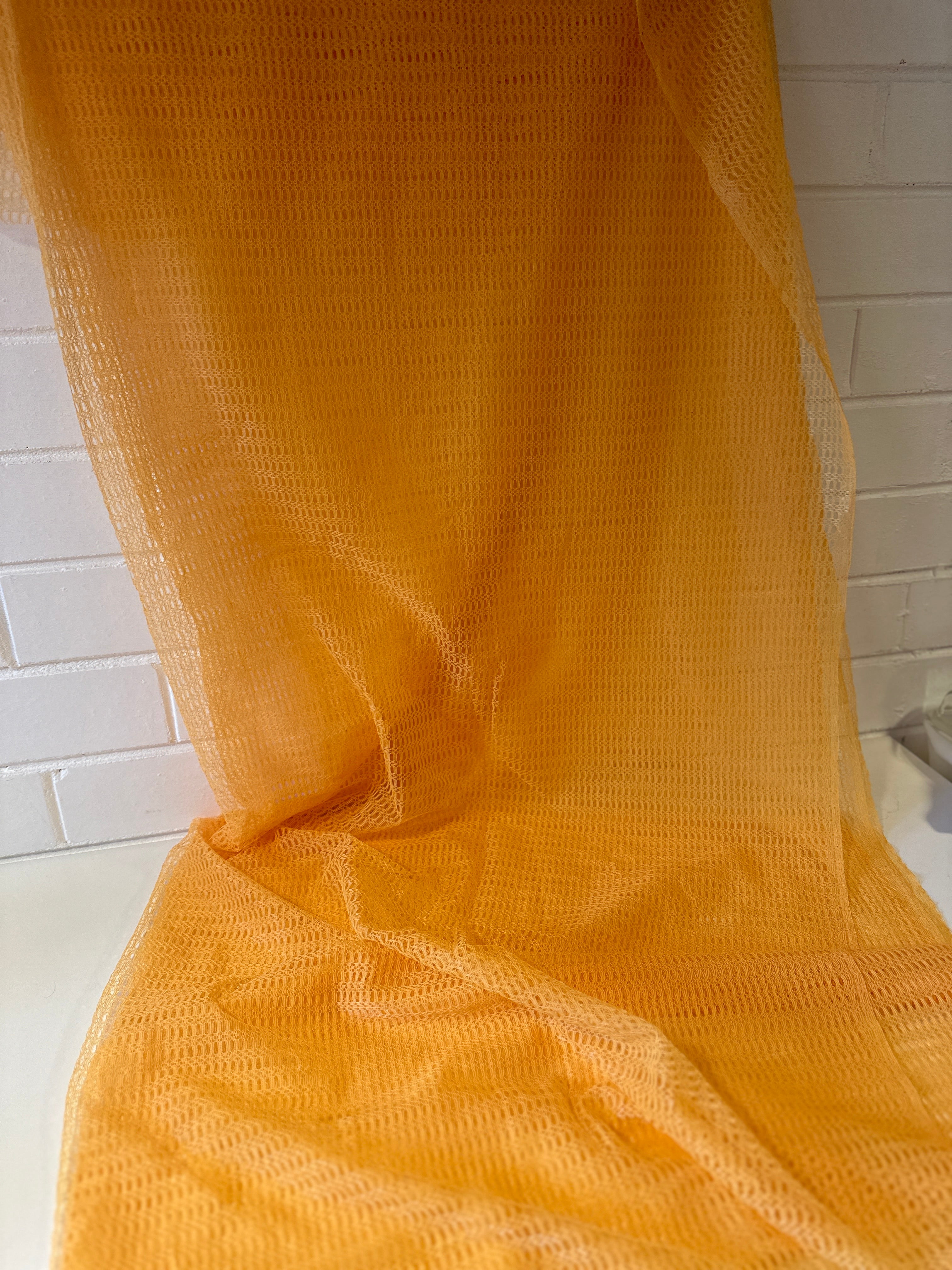 290cms Orange Netting Bright 70's FABRIC
