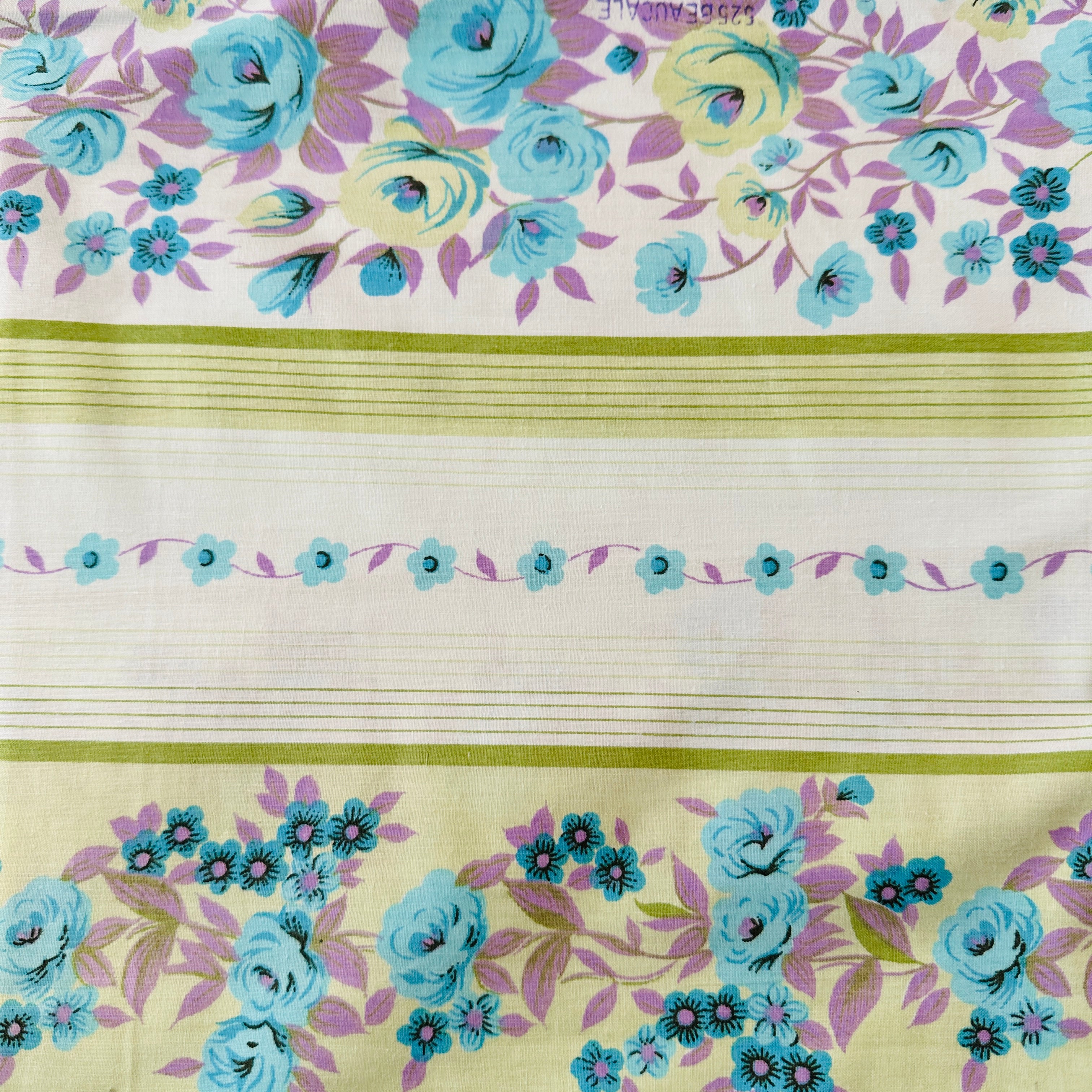 UNUSED Vintage Cotton Sheet Fabric