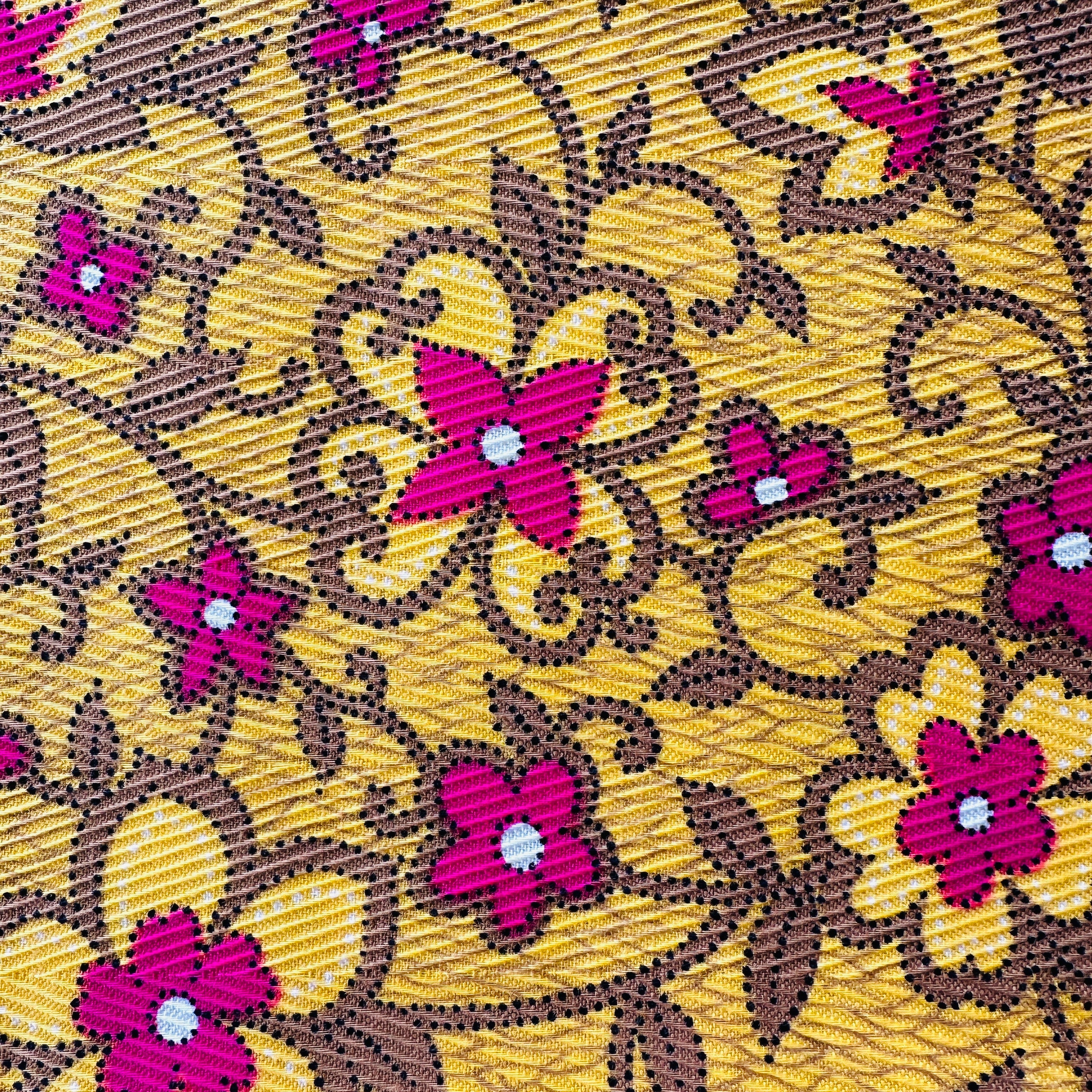 80cms Bright Fab Vintage Fabric Remnant