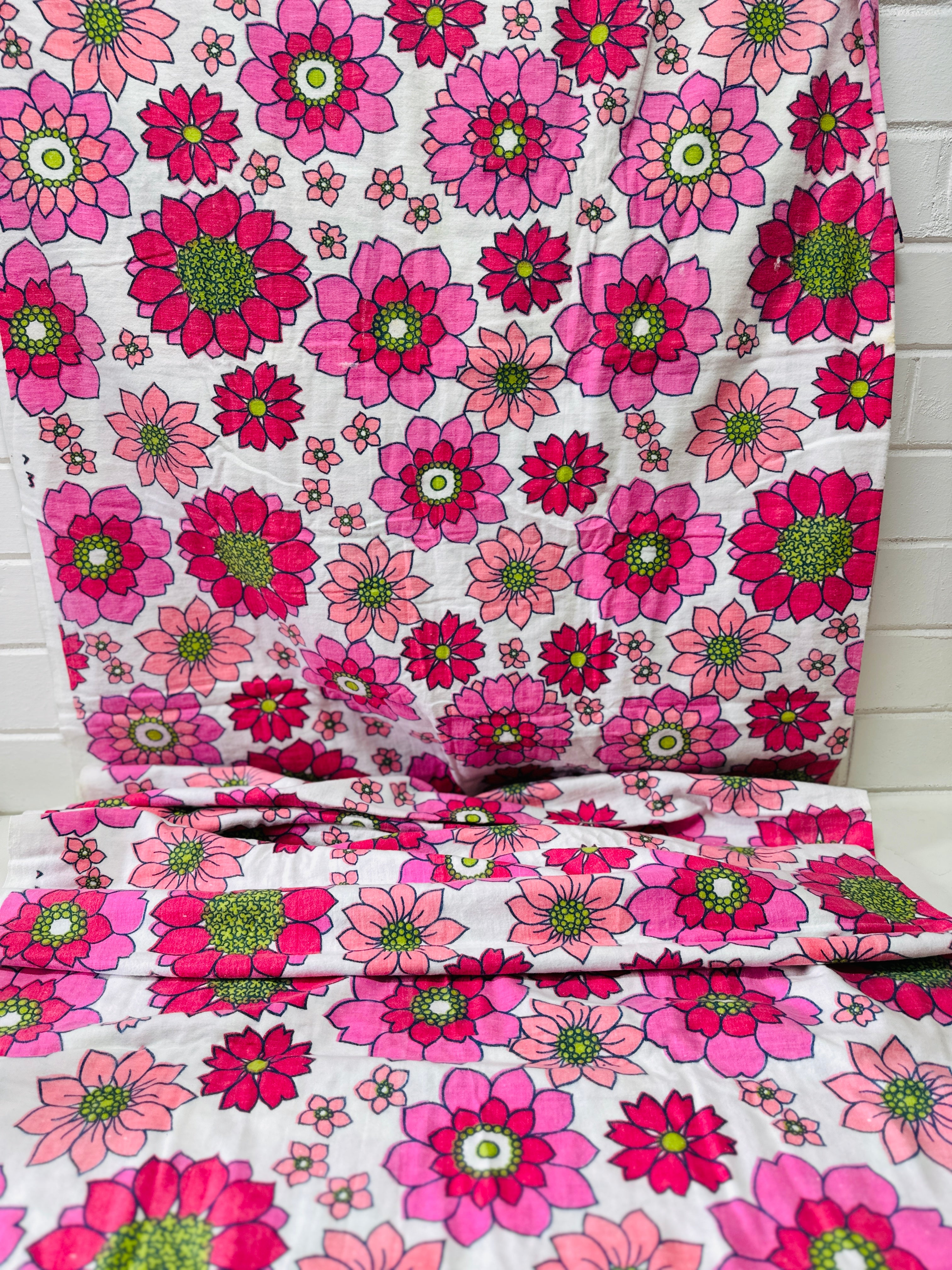 240cms Funky Fab Vintage Brushed Cotton Sheet