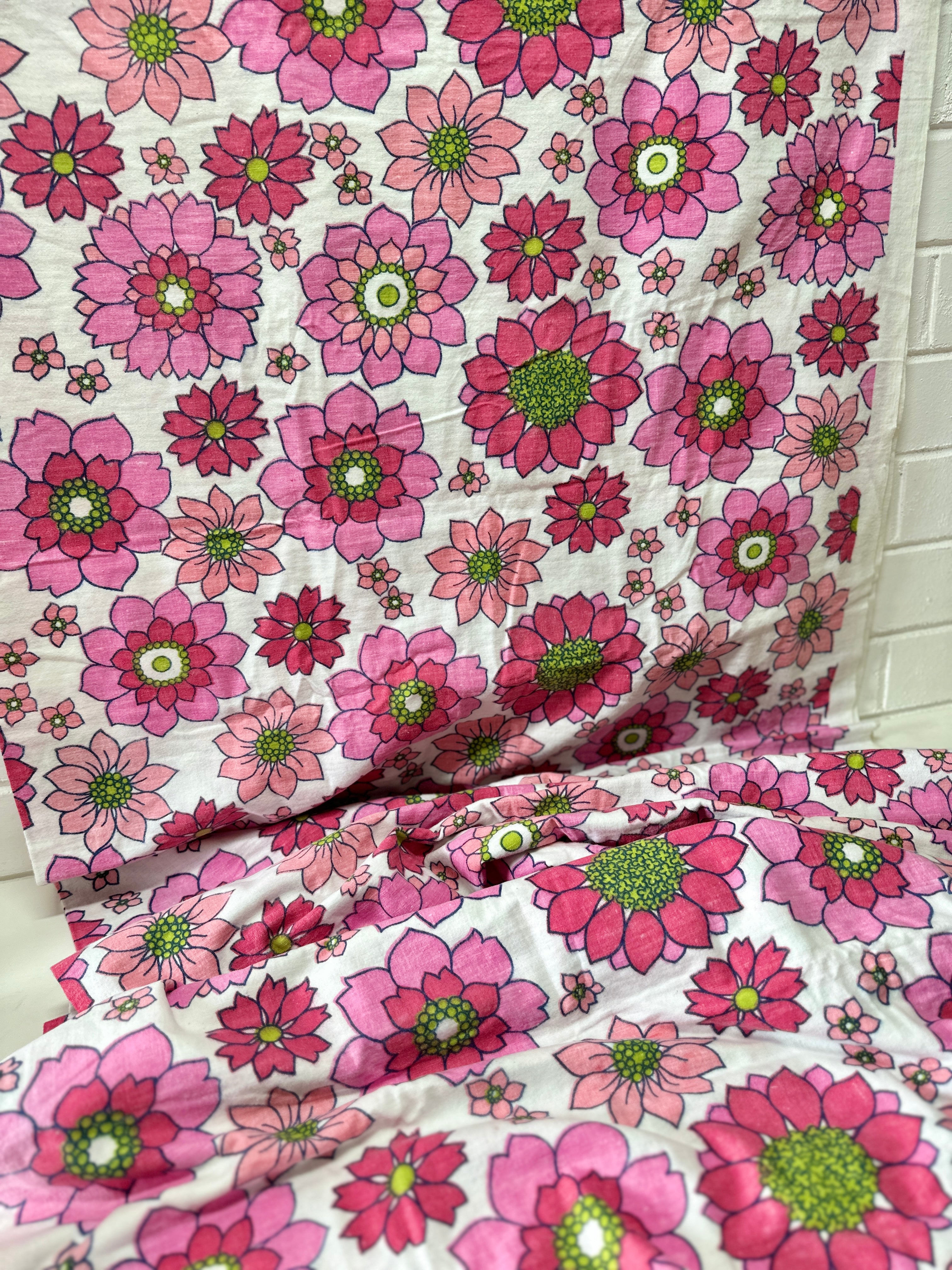 240cms Funky Fab Vintage Brushed Cotton Sheet