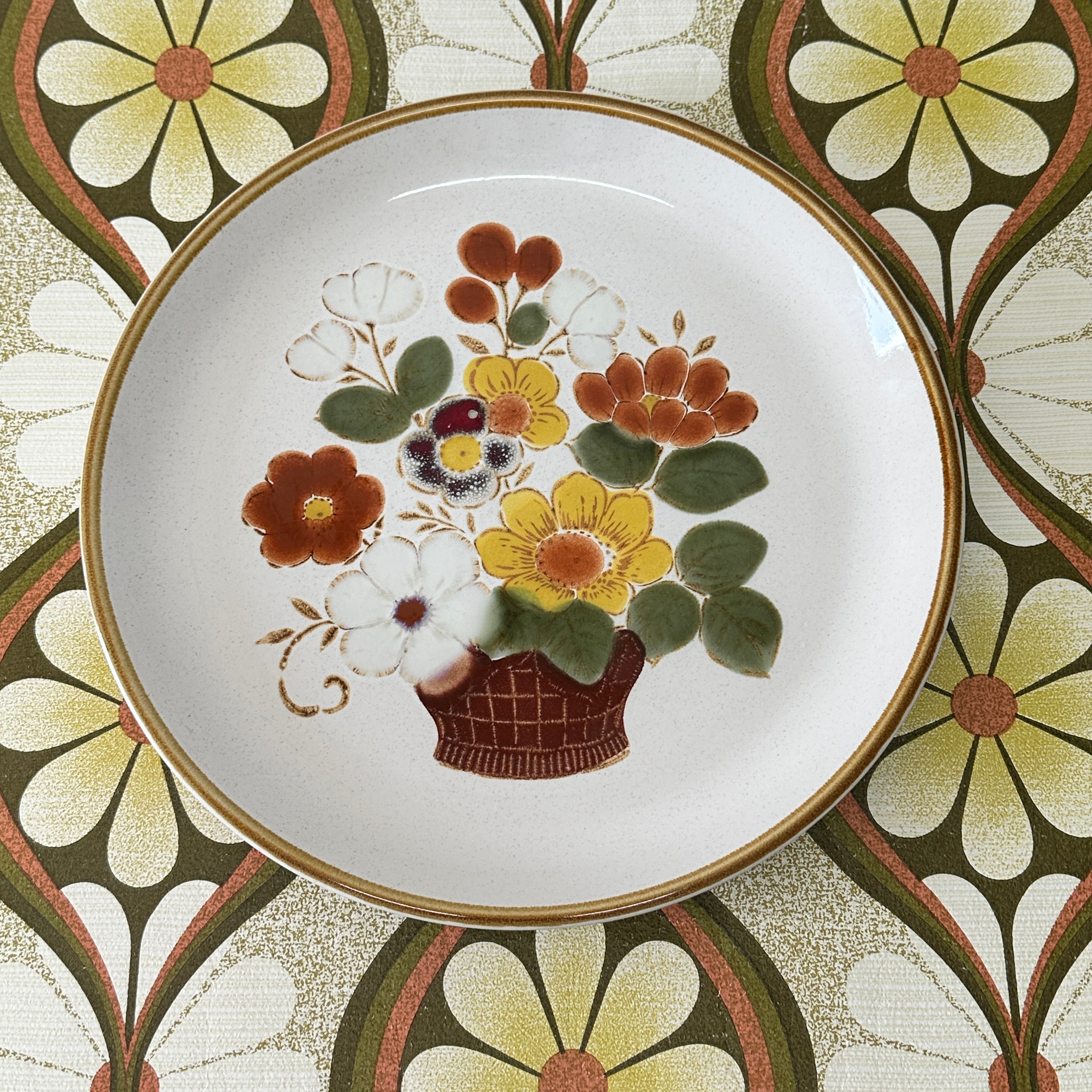 As New JAPAN Stoneware Plate VINTAGE Rare