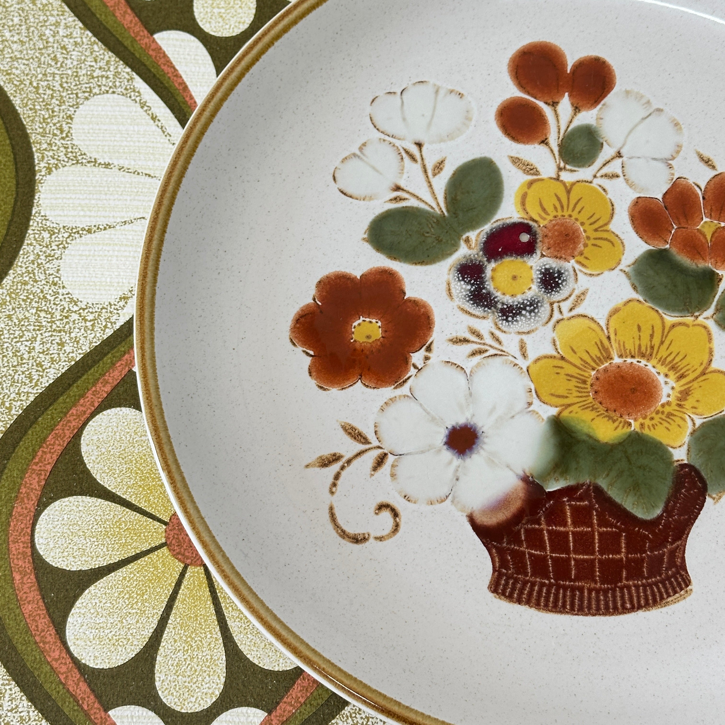 As New JAPAN Stoneware Plate VINTAGE Rare