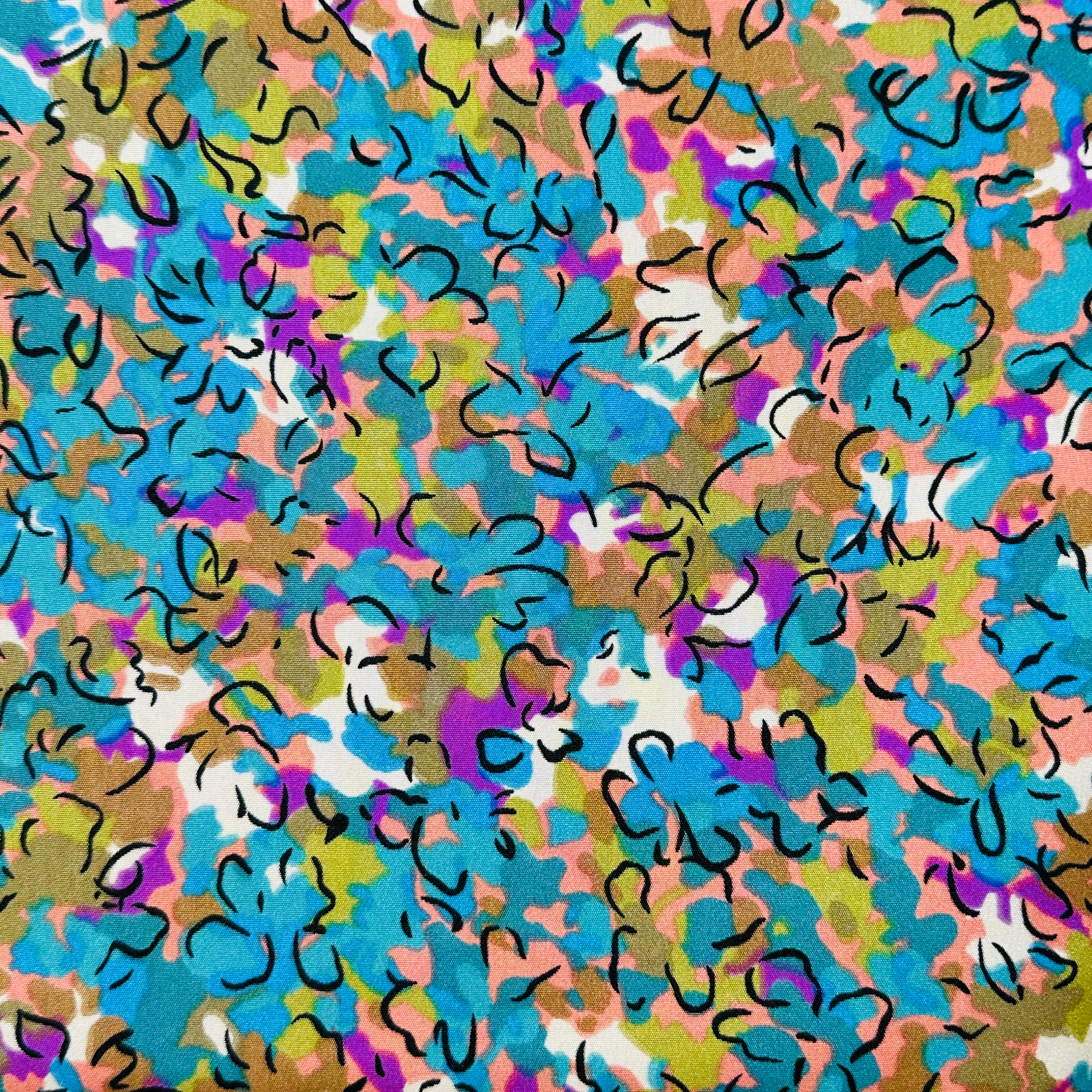 430cms Multi Colour Synthetic Fabric