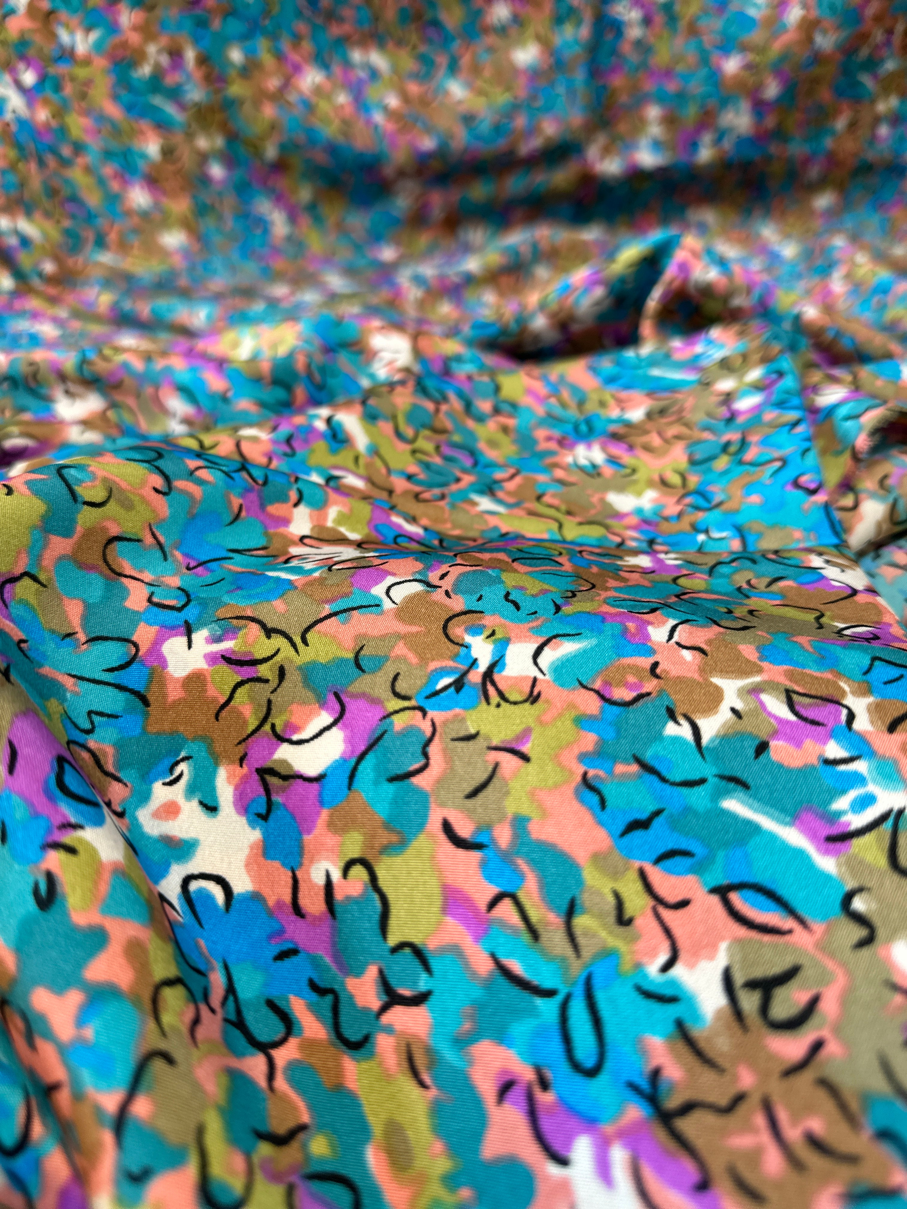 430cms Multi Colour Synthetic Fabric