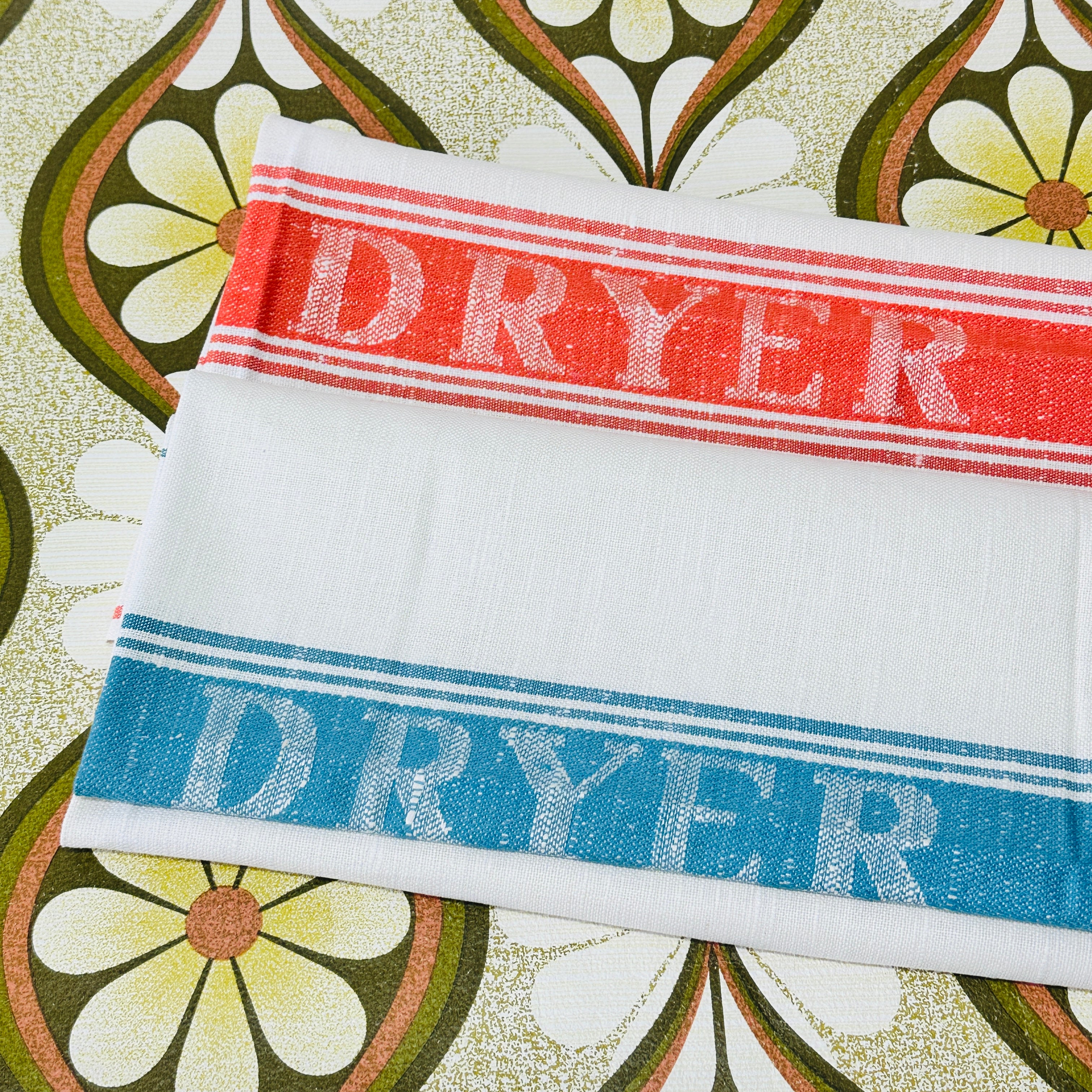 PAIR of Linen Cotton Tea Towels NEW