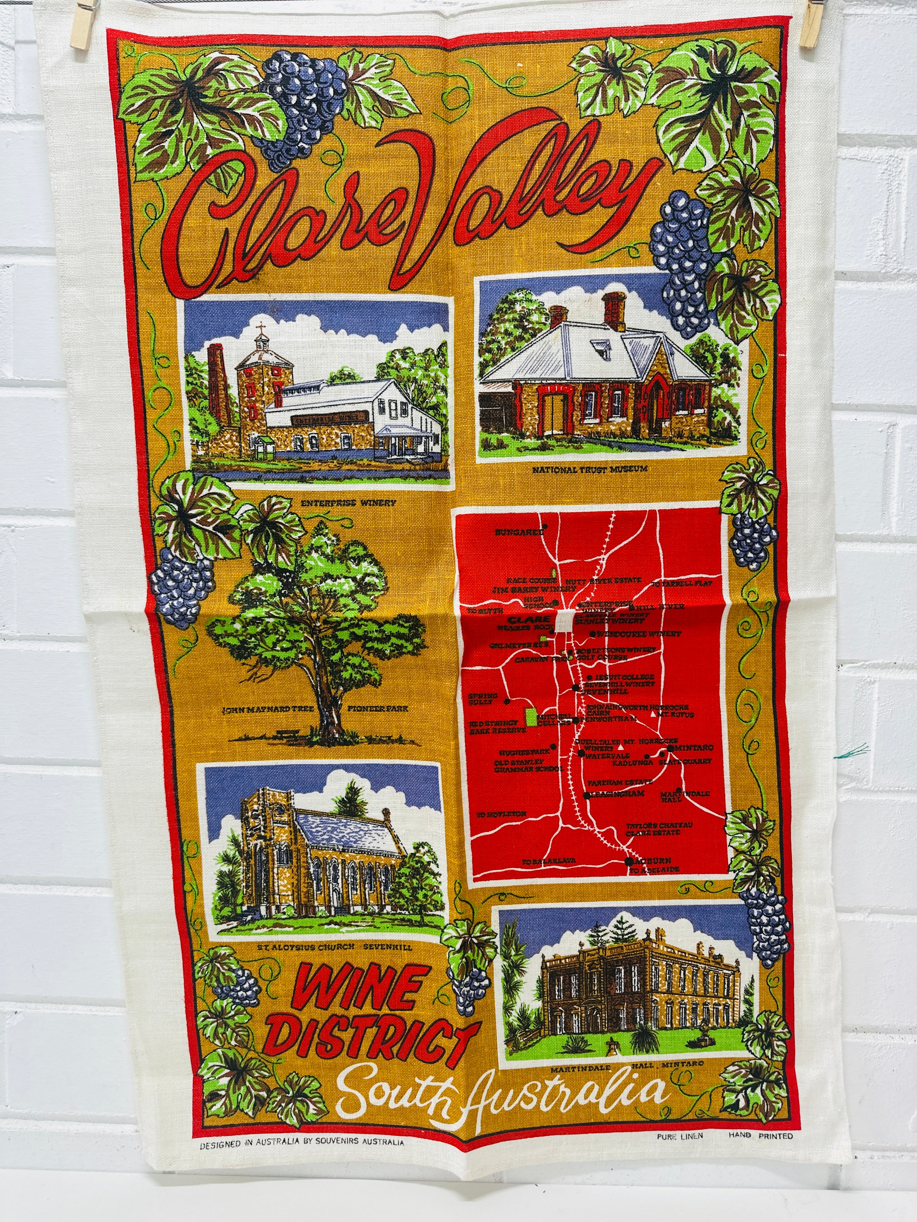 Unused CLARE VALLEY Tea Towel