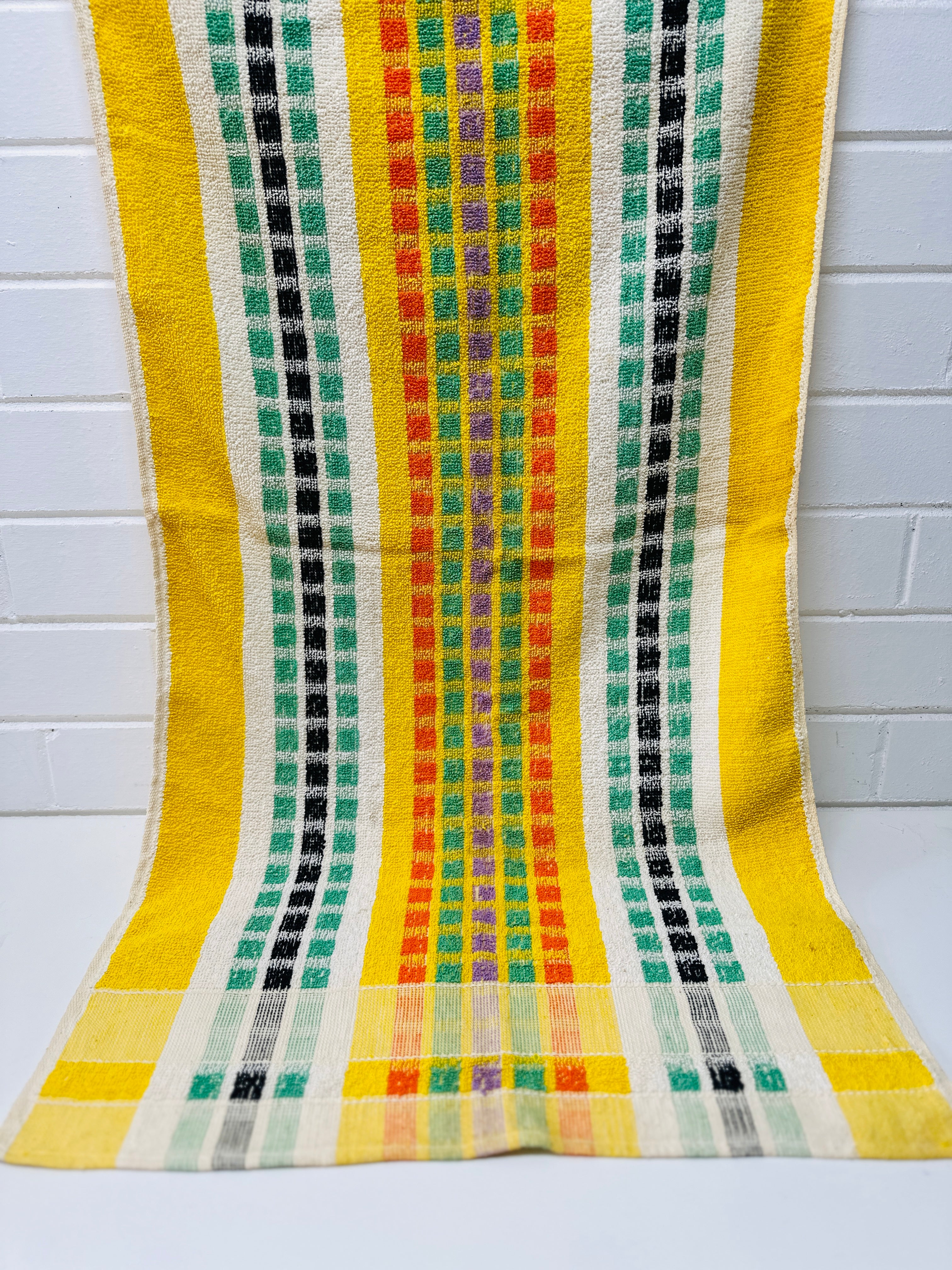 Retro Dickies Bath Towel Multi Colour