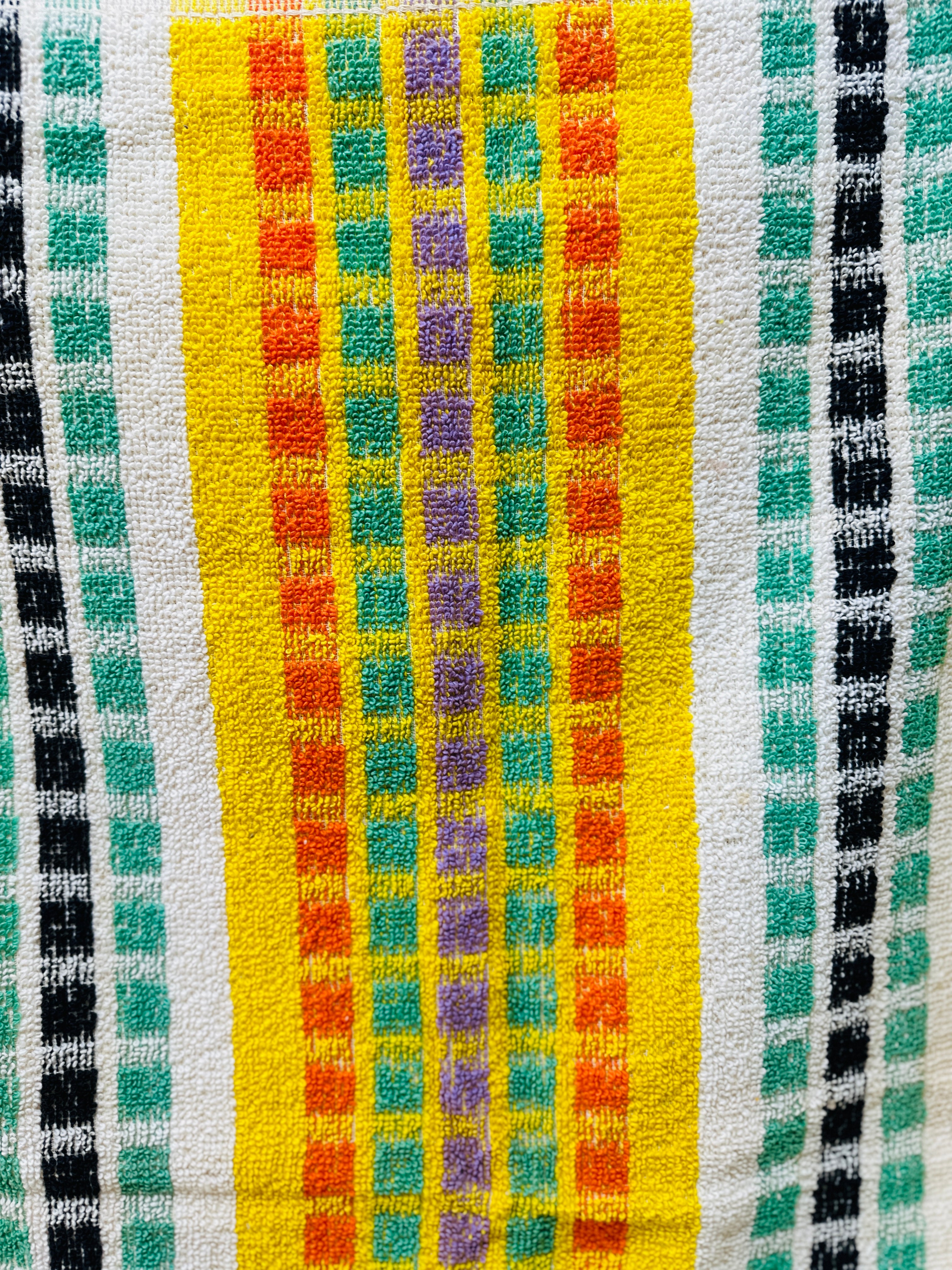 Retro Dickies Bath Towel Multi Colour