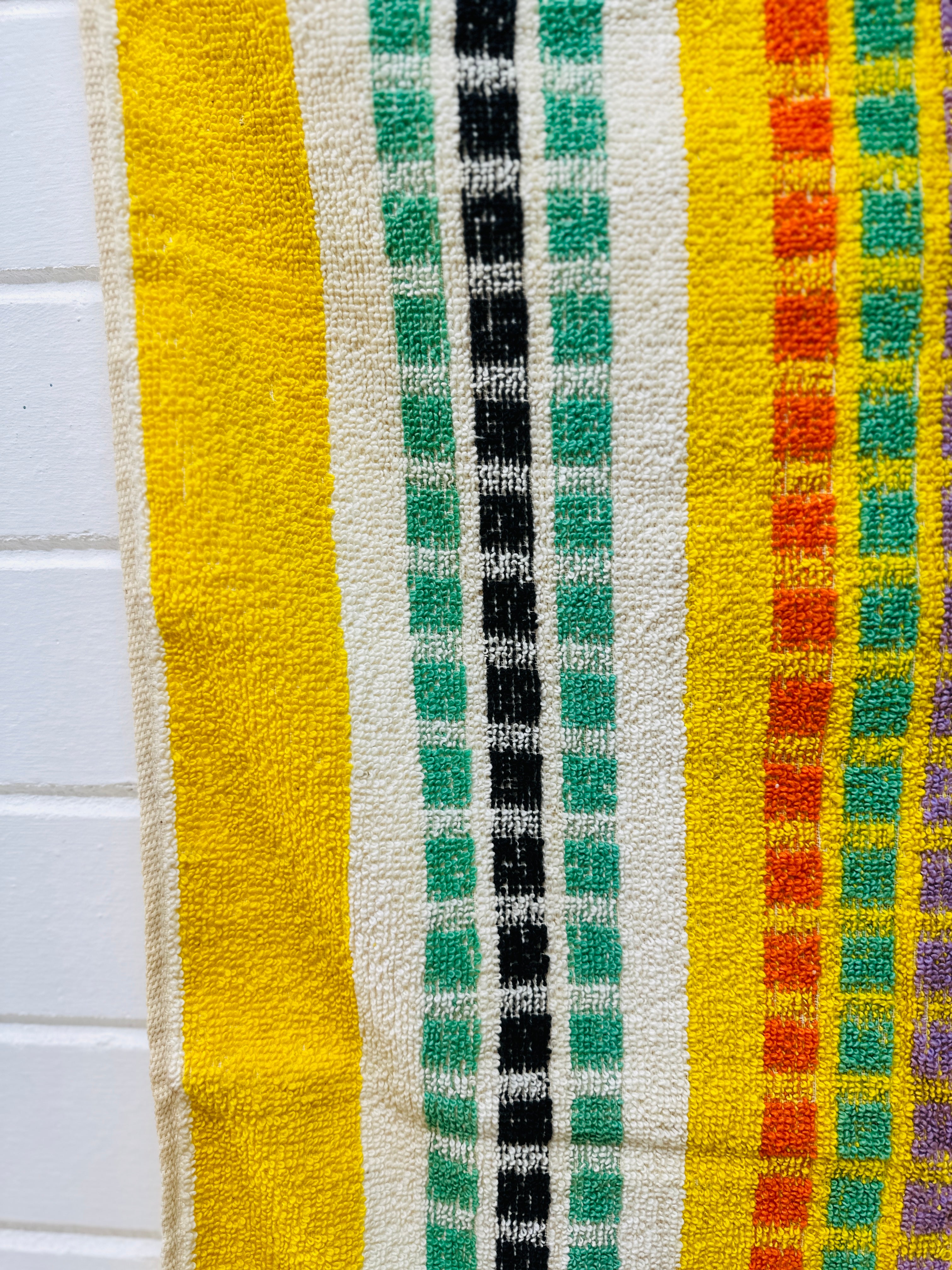 Retro Dickies Bath Towel Multi Colour