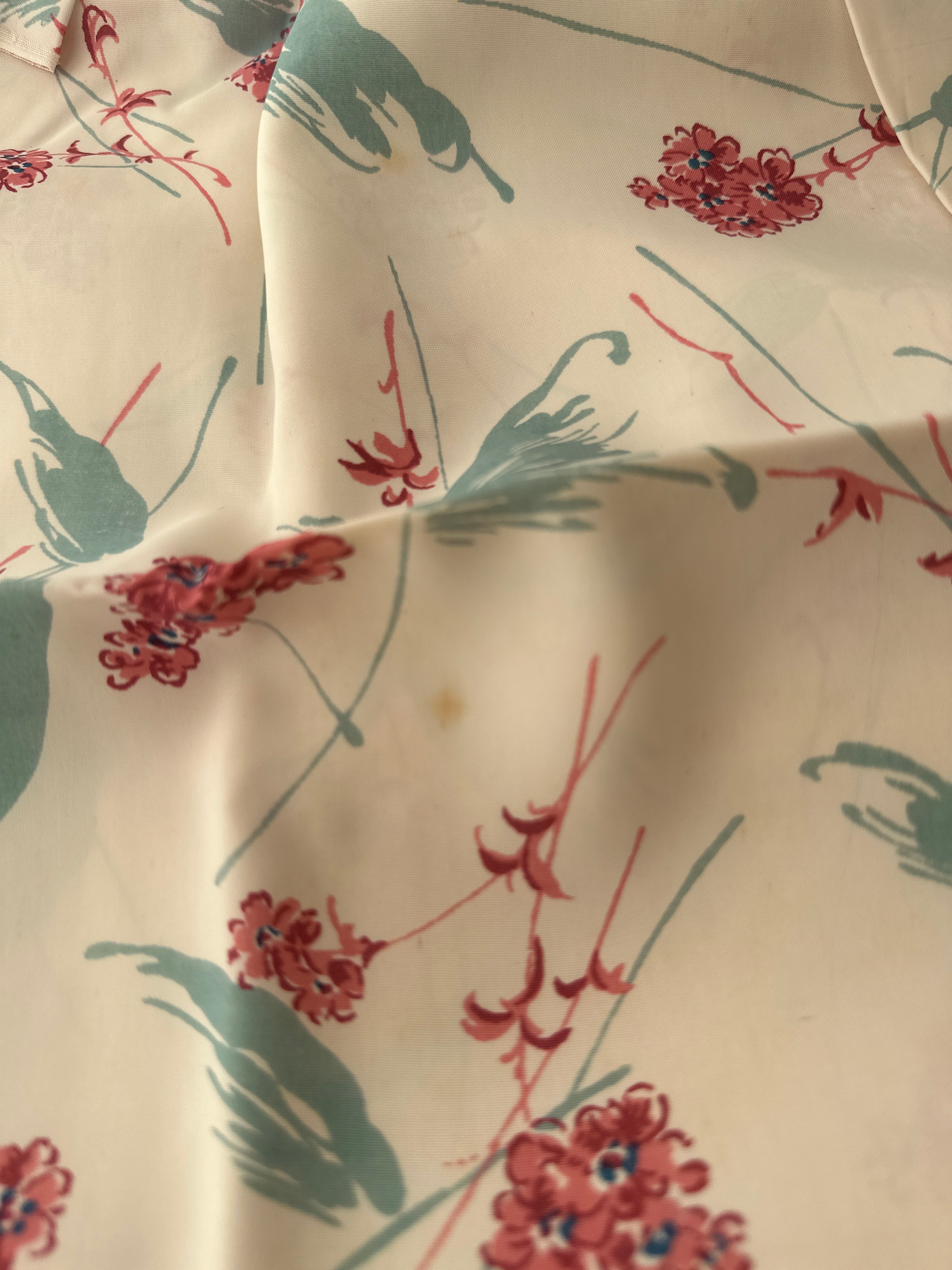 340cms Beautiful Vintage Silky Dress Fabric