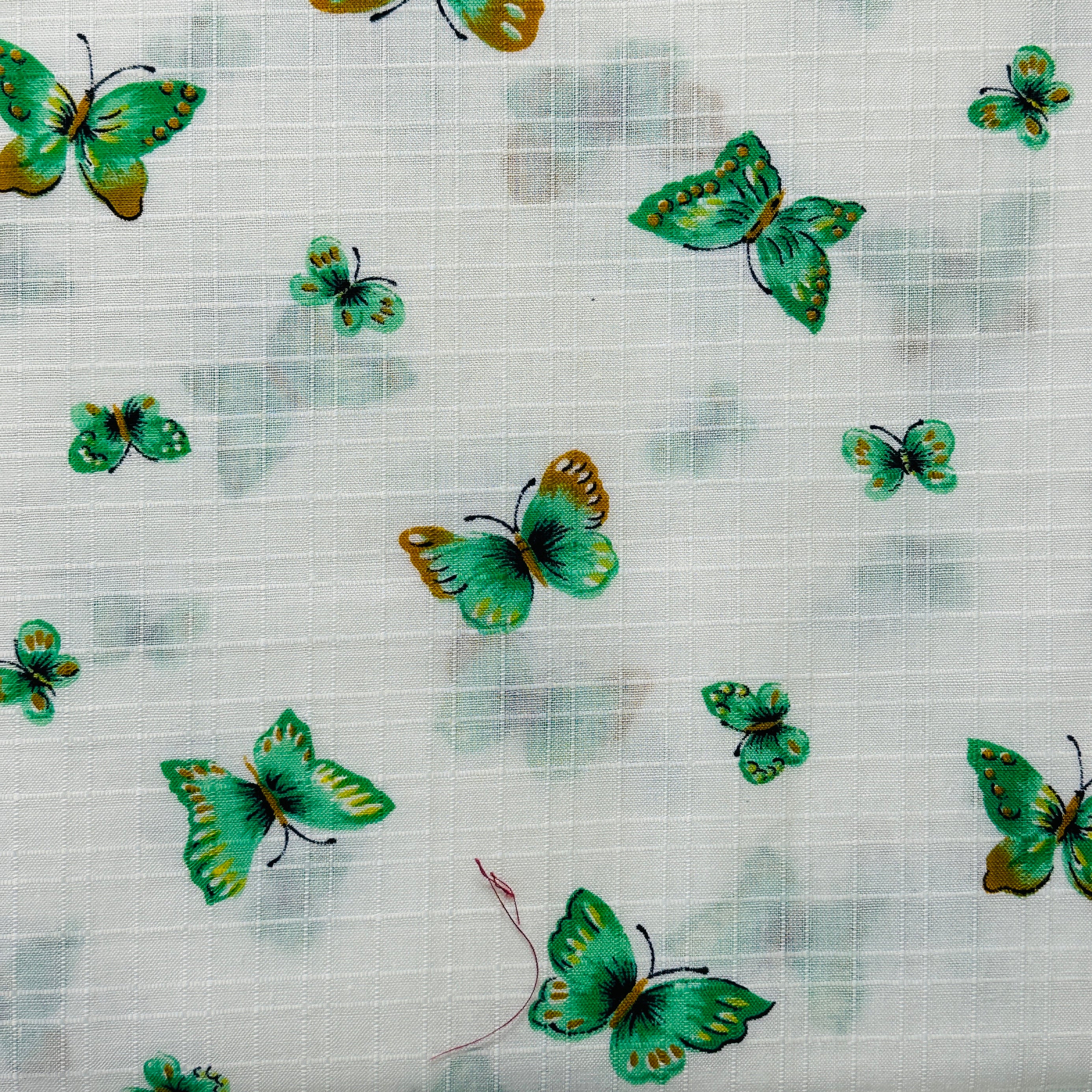Vintage Butterfly Fabric Retro