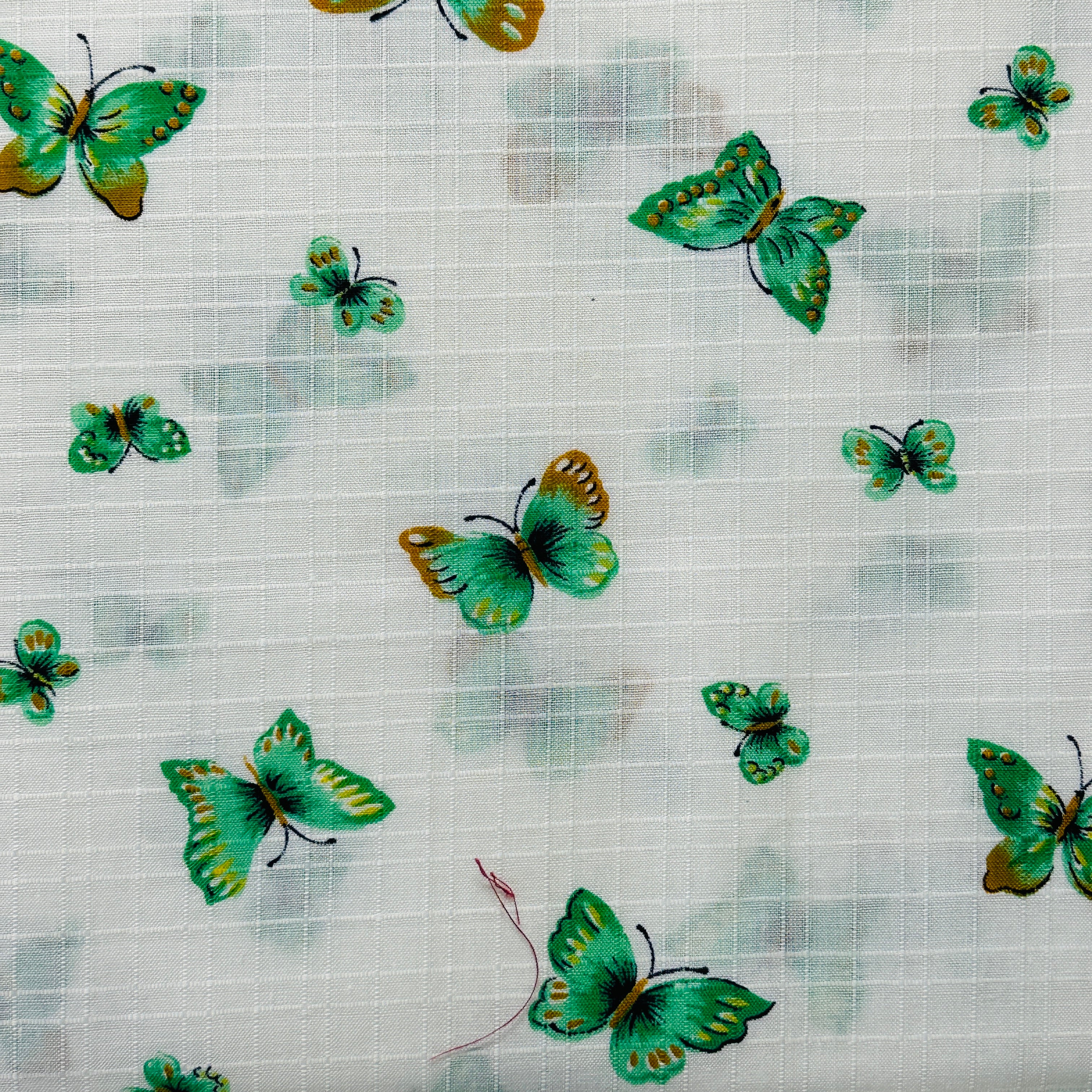 Vintage Butterfly Fabric Retro