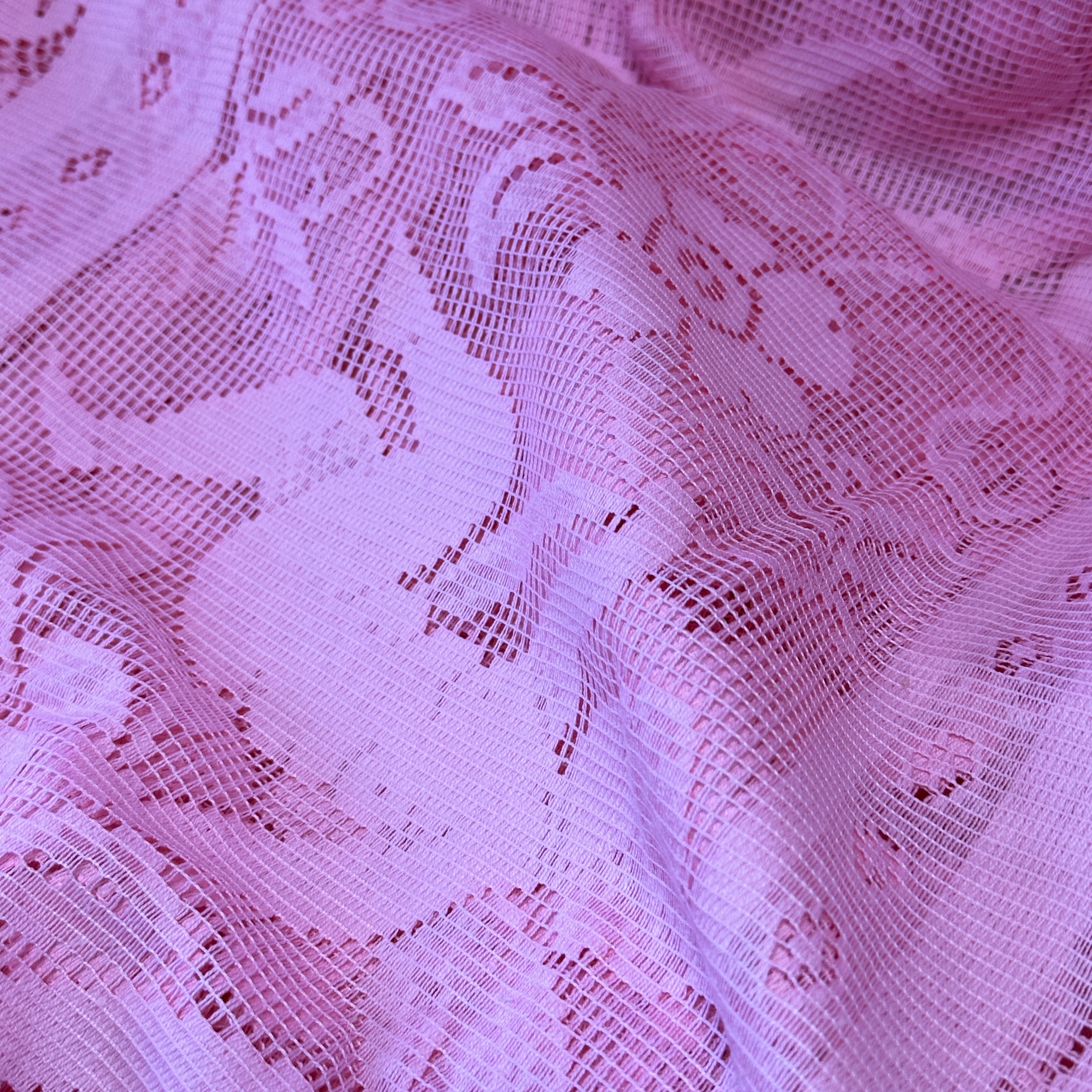 UNUSED Pink Cotton Table Cloth LARGE