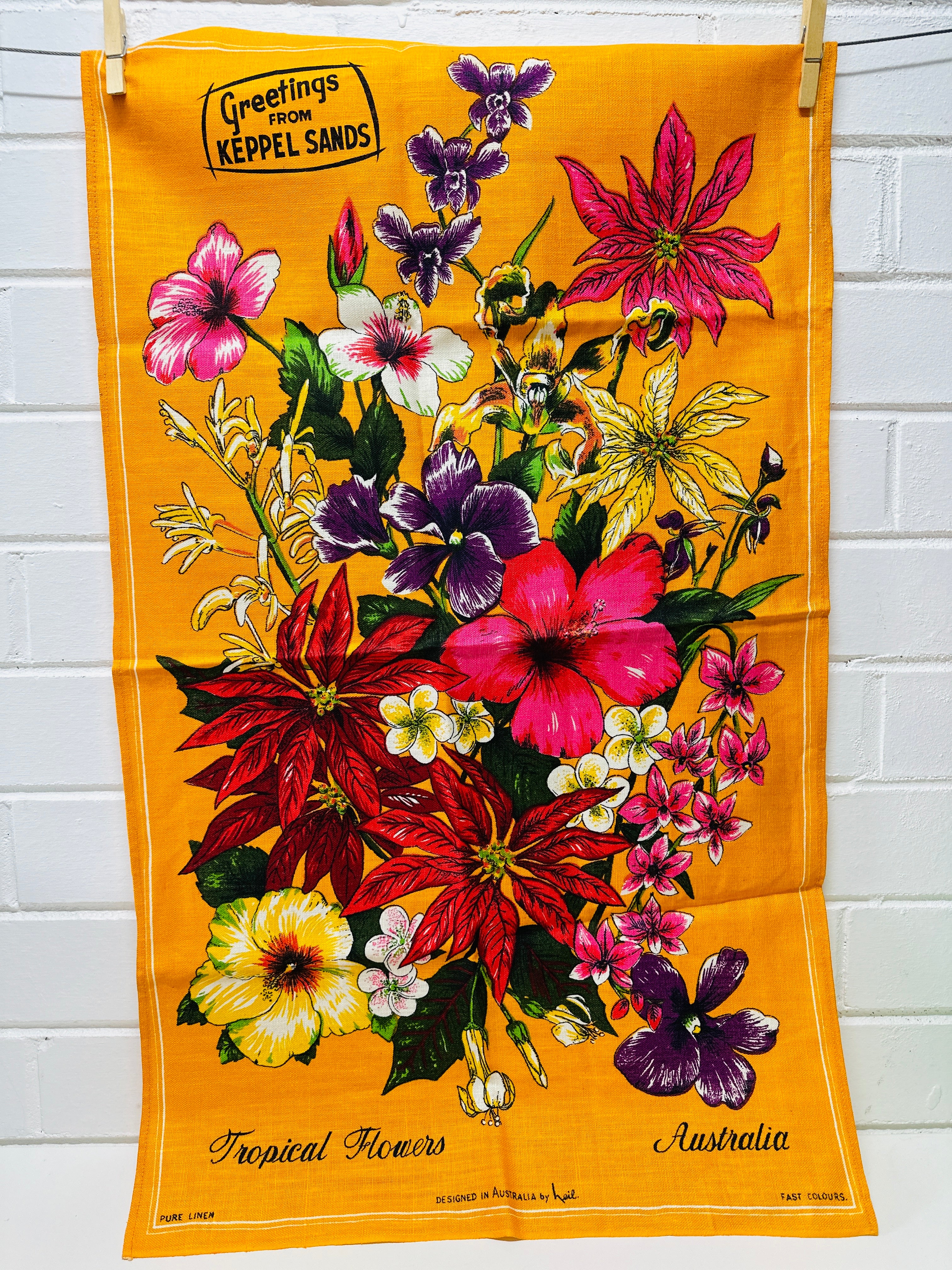 UNUSED Keppel Sands TEA TOWEL