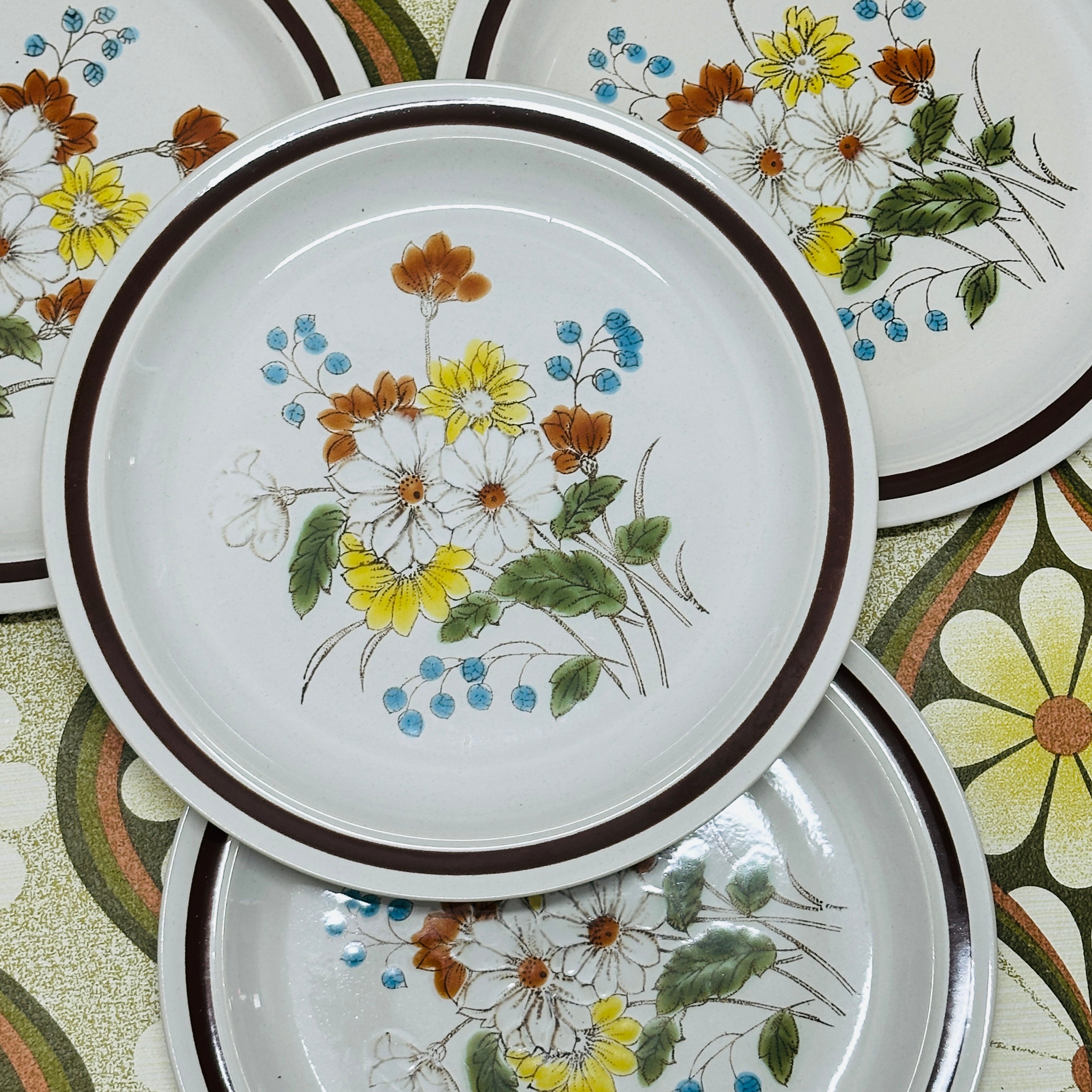 Set of FOUR Japan Dinner Plates Oven to Table