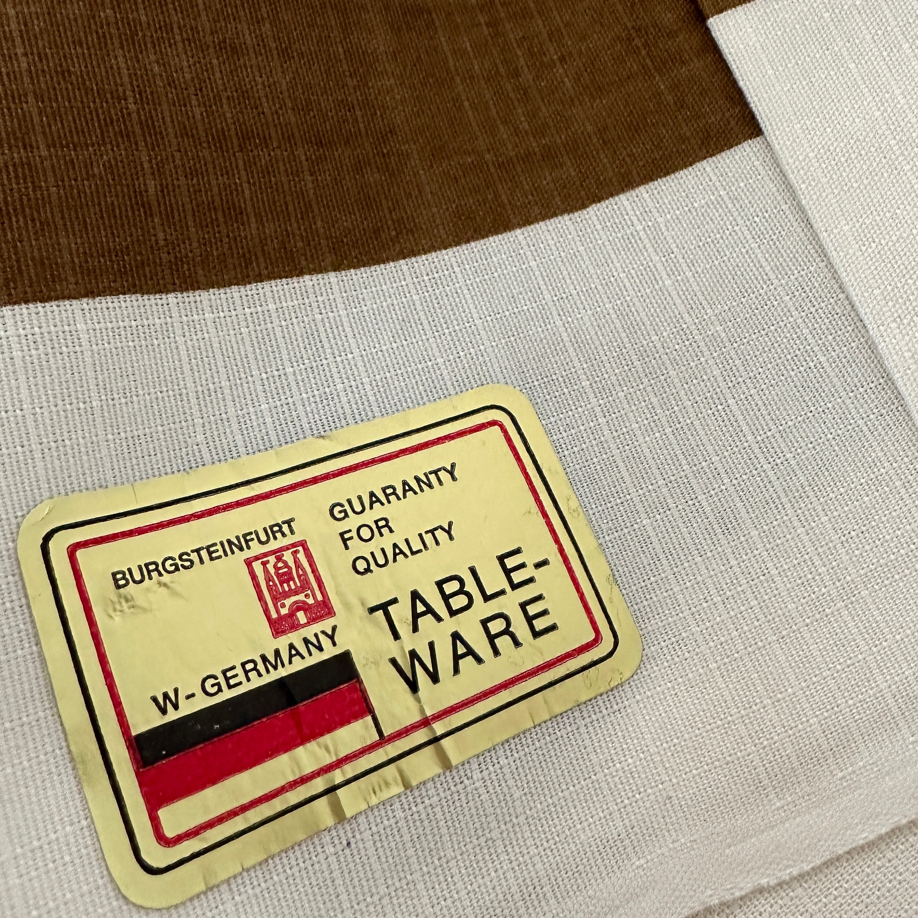 W Germany NOS Retro Table Cloth STUNNNG