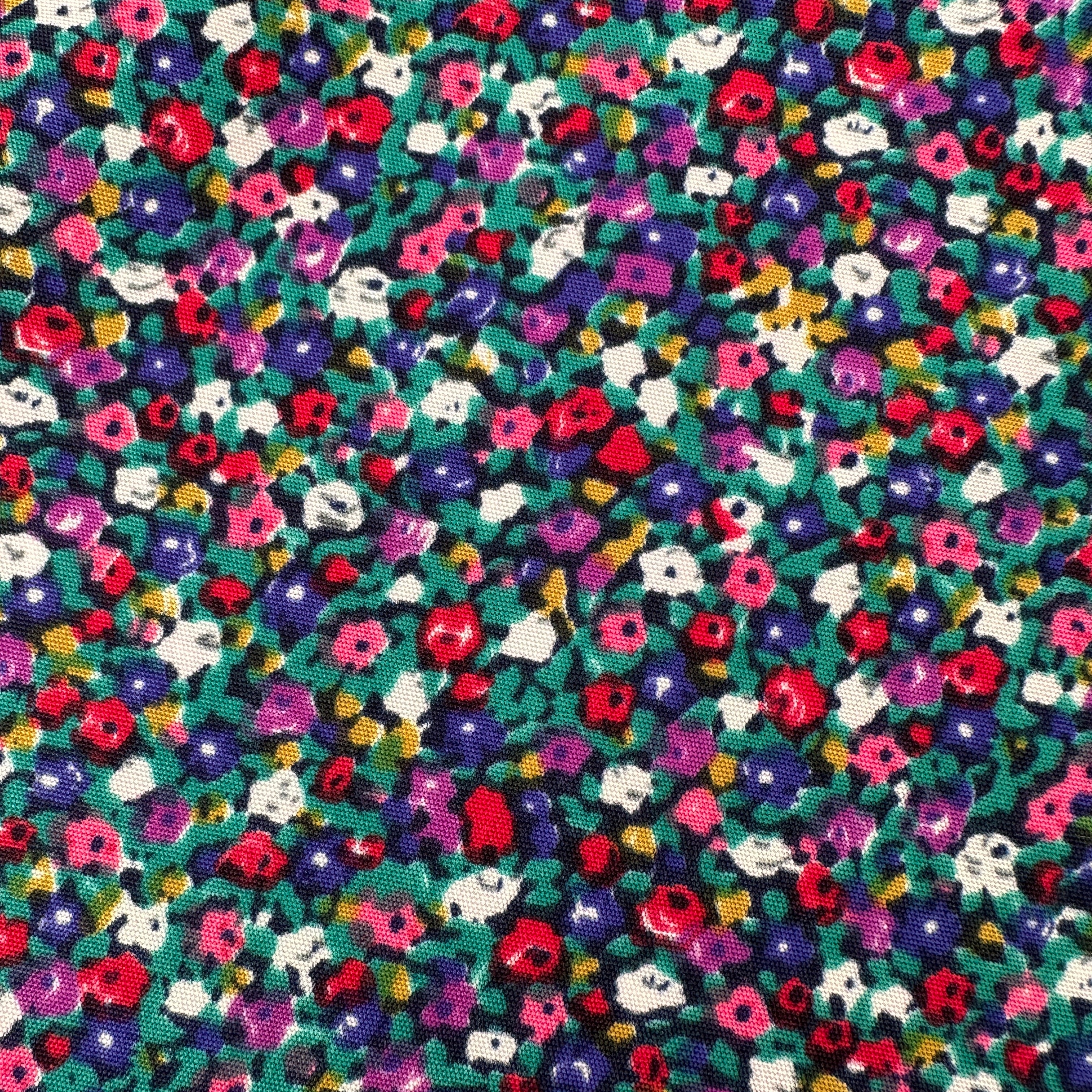 340cms Modern Silky Dress Fabric FLORAL