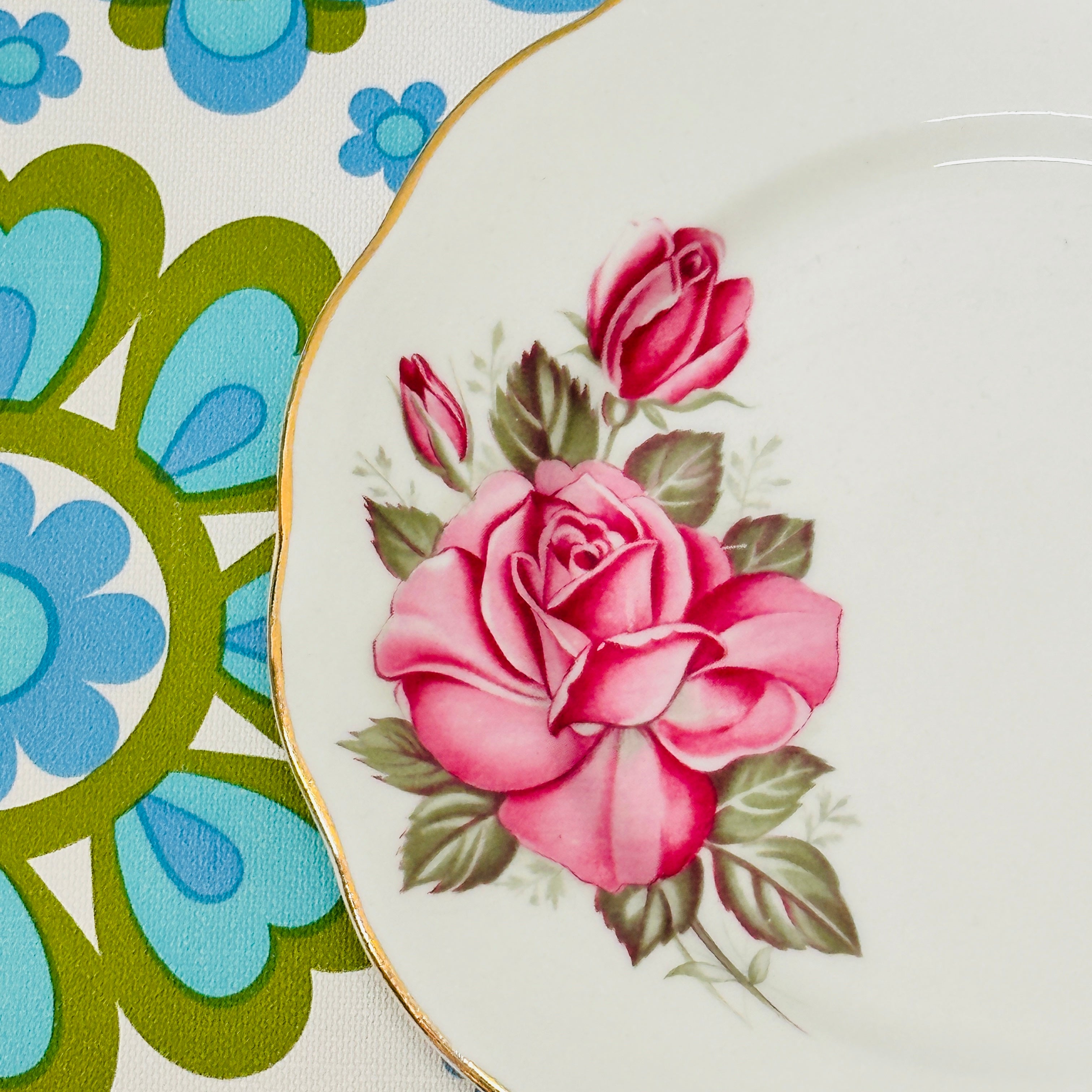 Queen Anne Vintage Floral Plate