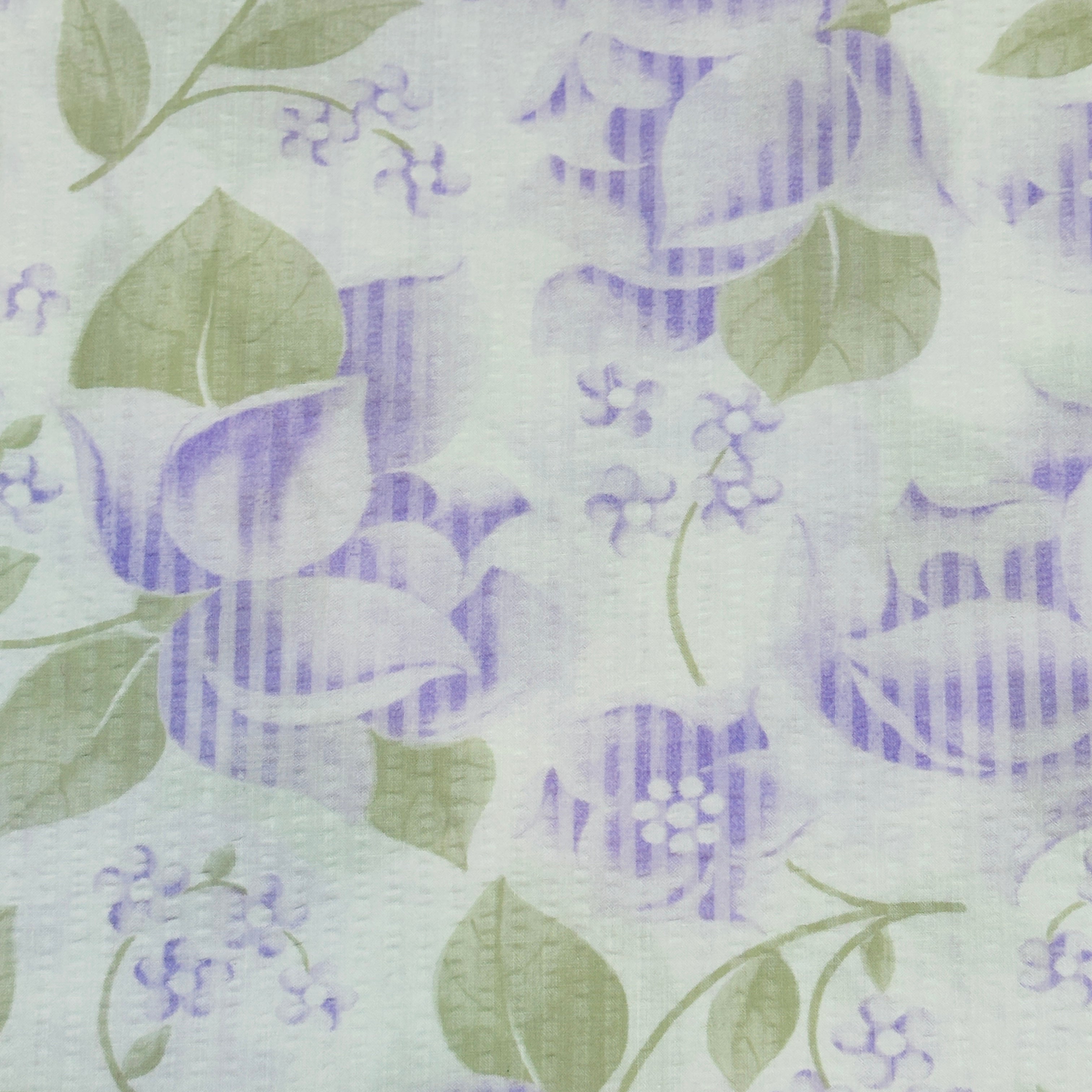 800cms Vintage Muted Purple Flowers Fabric