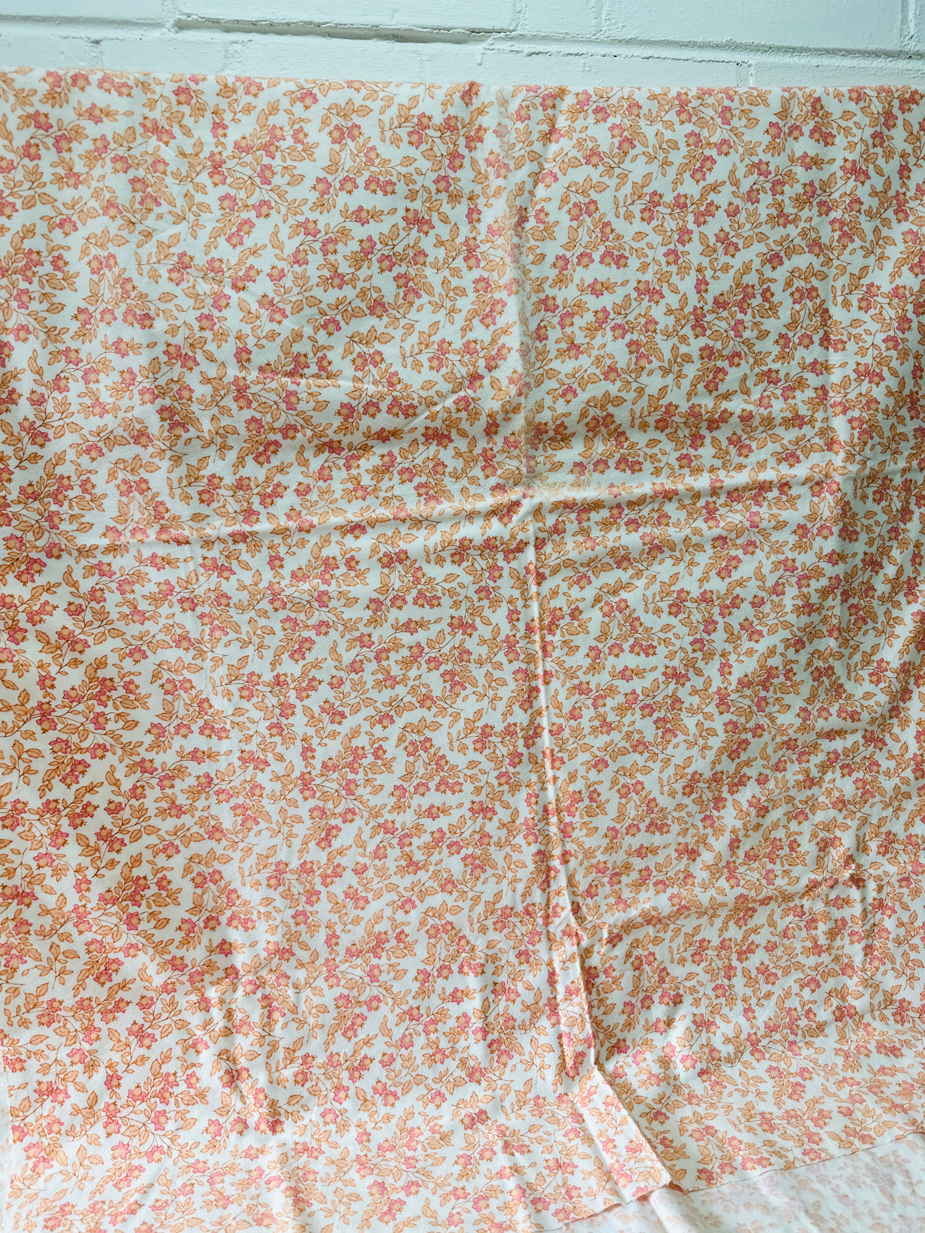 240cms Muted Vintage Apricot Brushed Cotton Fabric