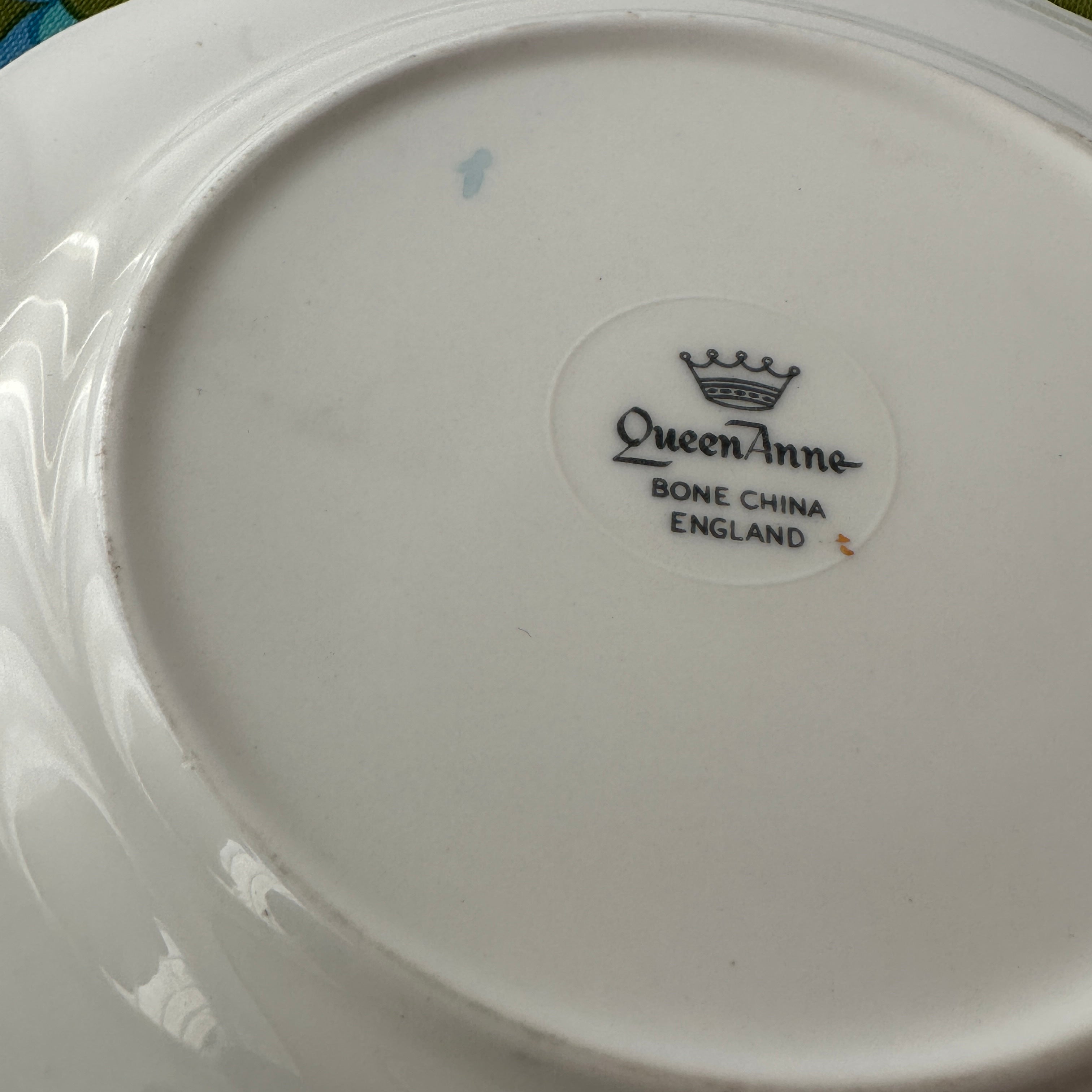 Queen Anne Blue Plate Vintage