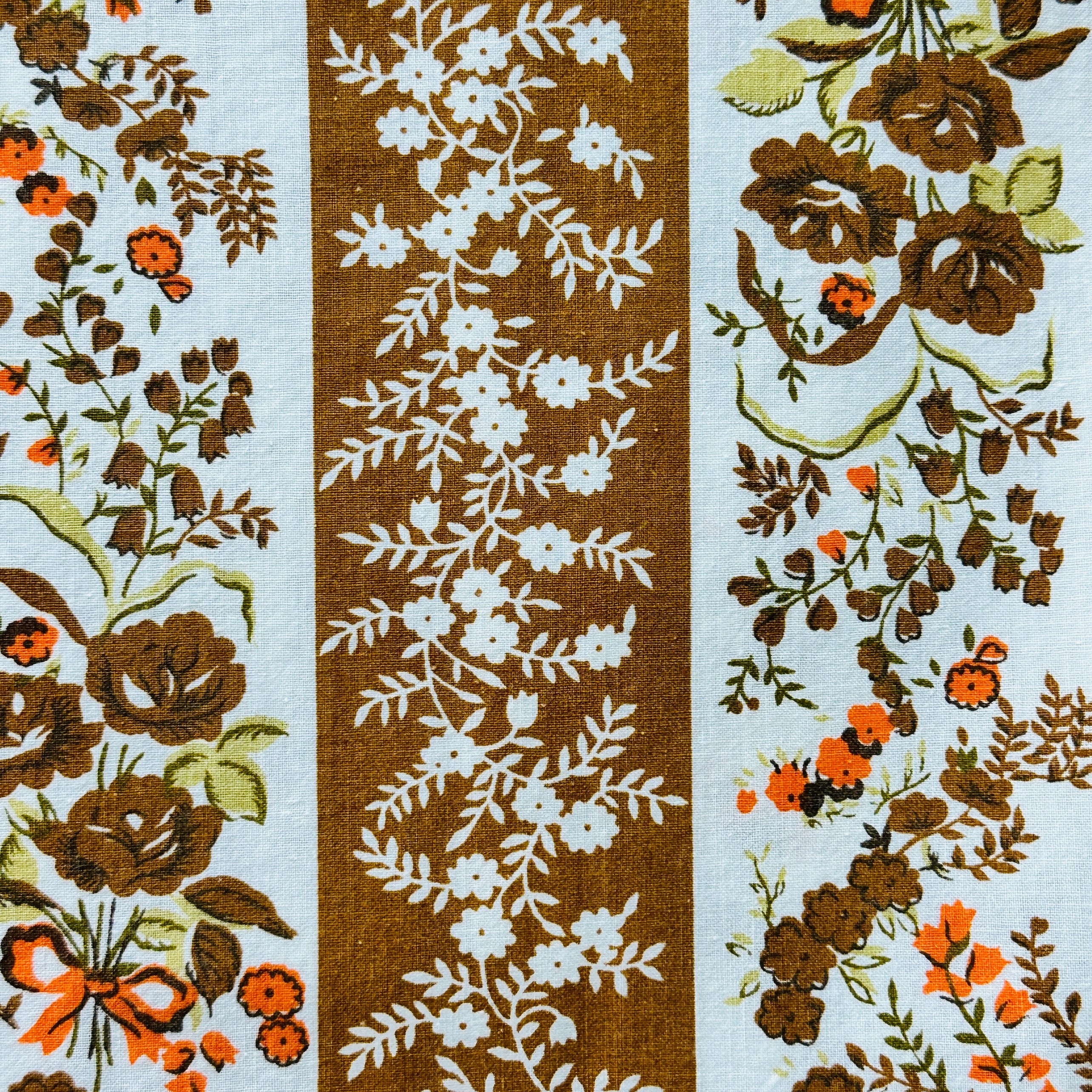 Beautiful Vintage Cotton Sheet Fabric