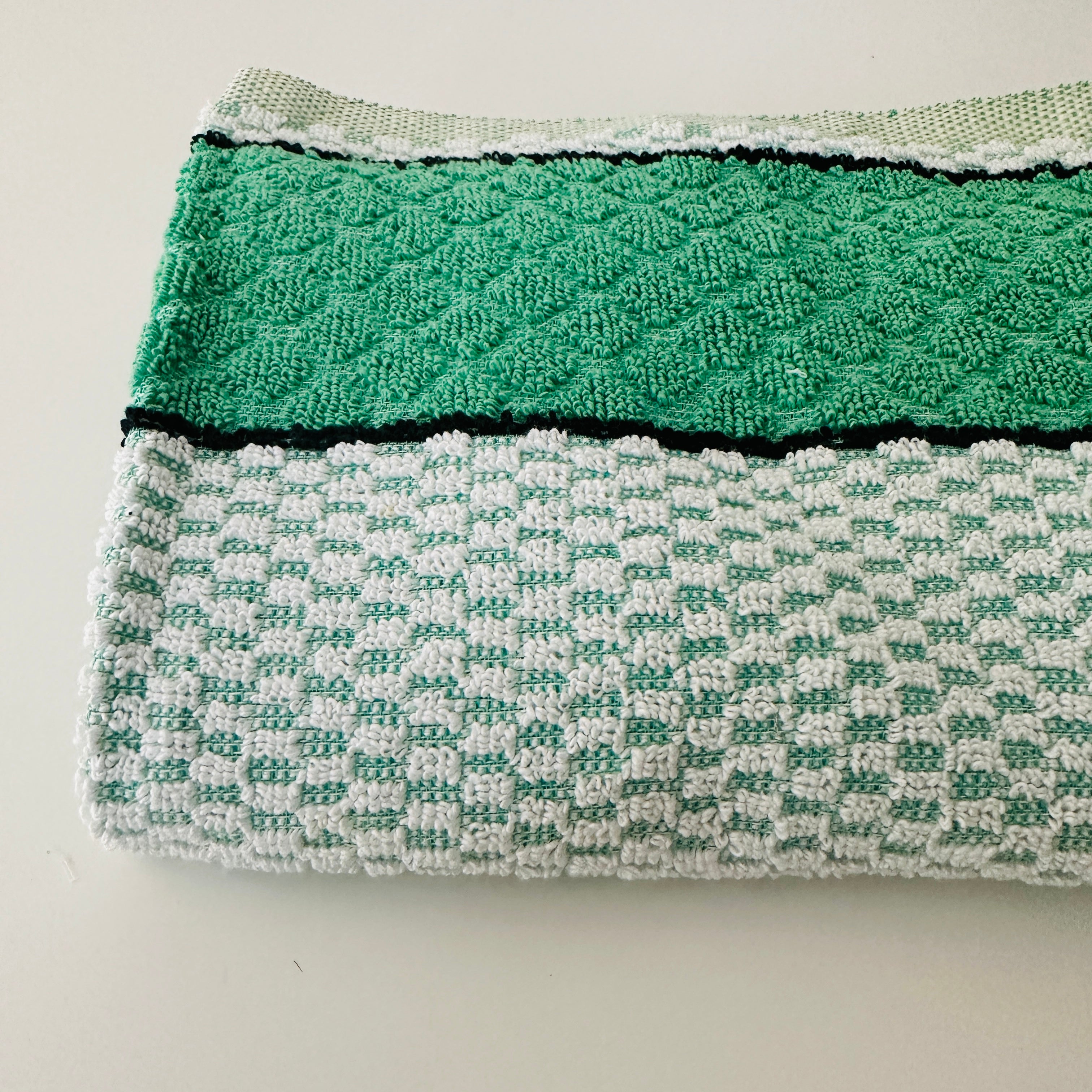 Vintage UNUSED Bath Towel GREEN