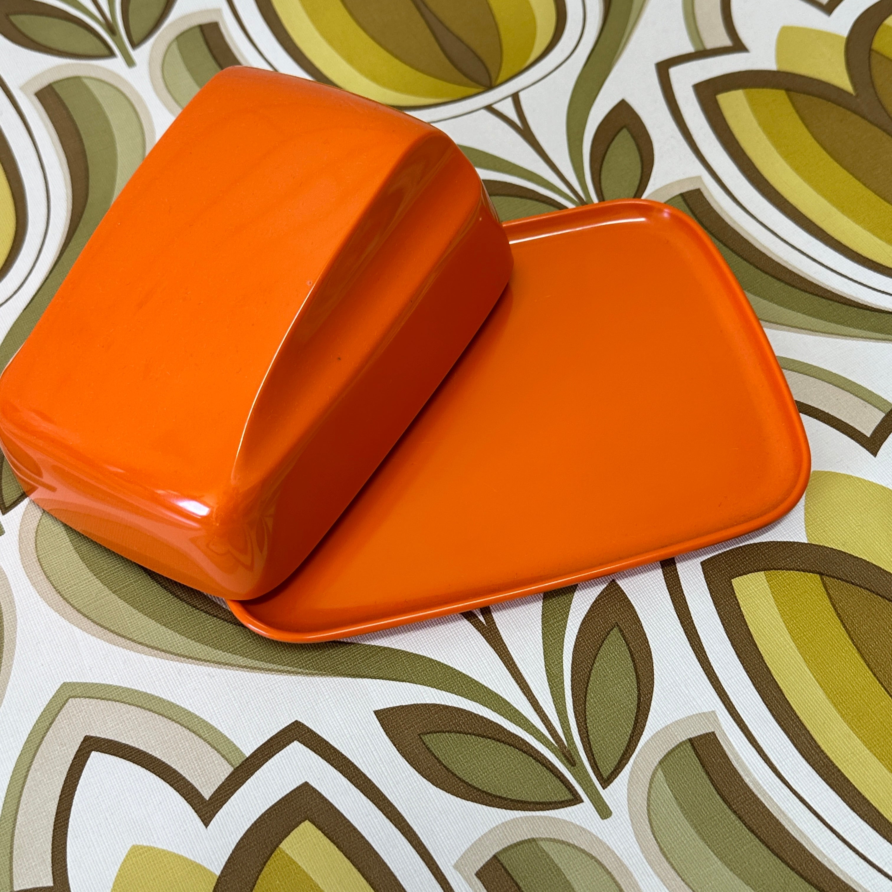 BESSEMER Retro Butter Dish 70's CARAVAN