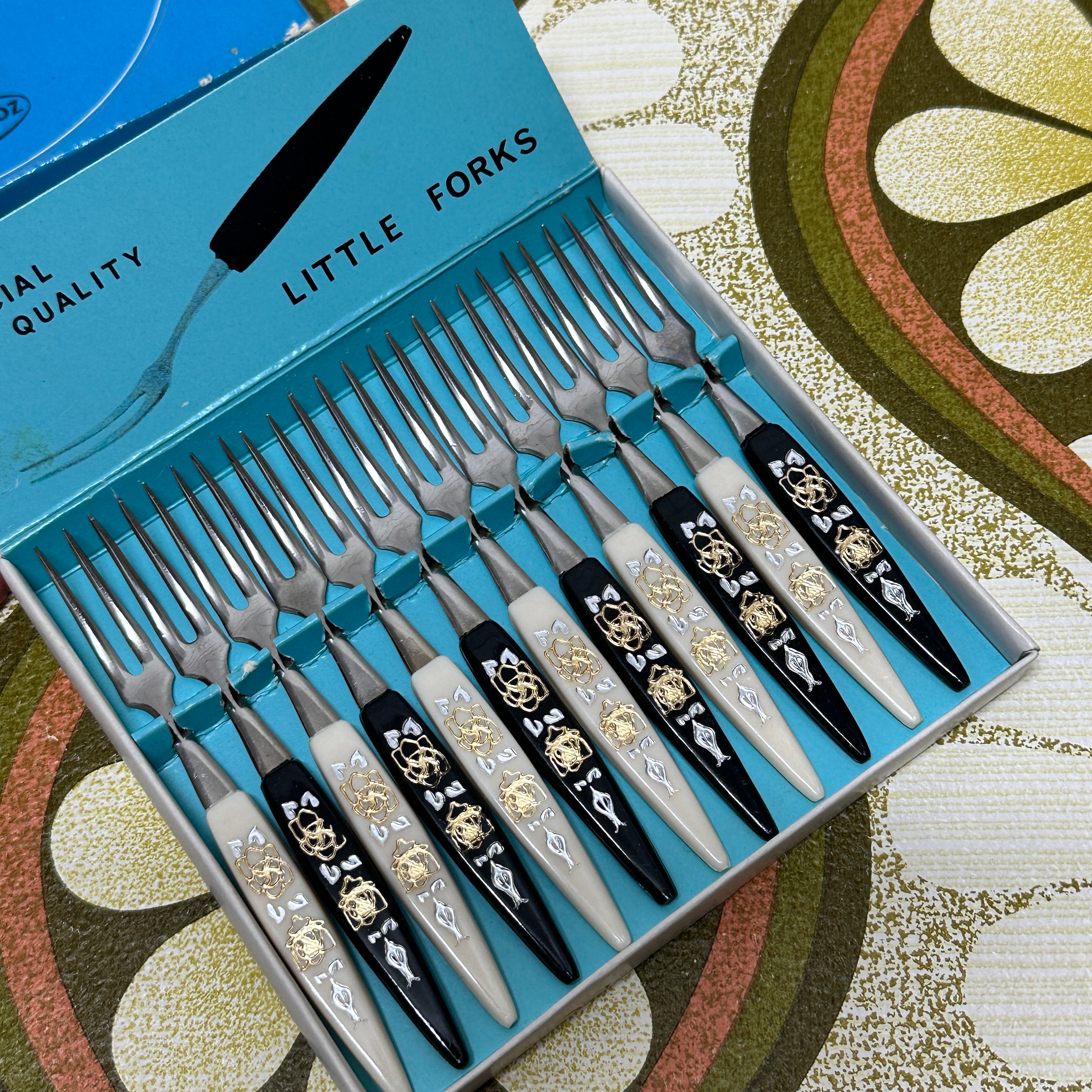 UNUSED Boxed Little FORKS Retro